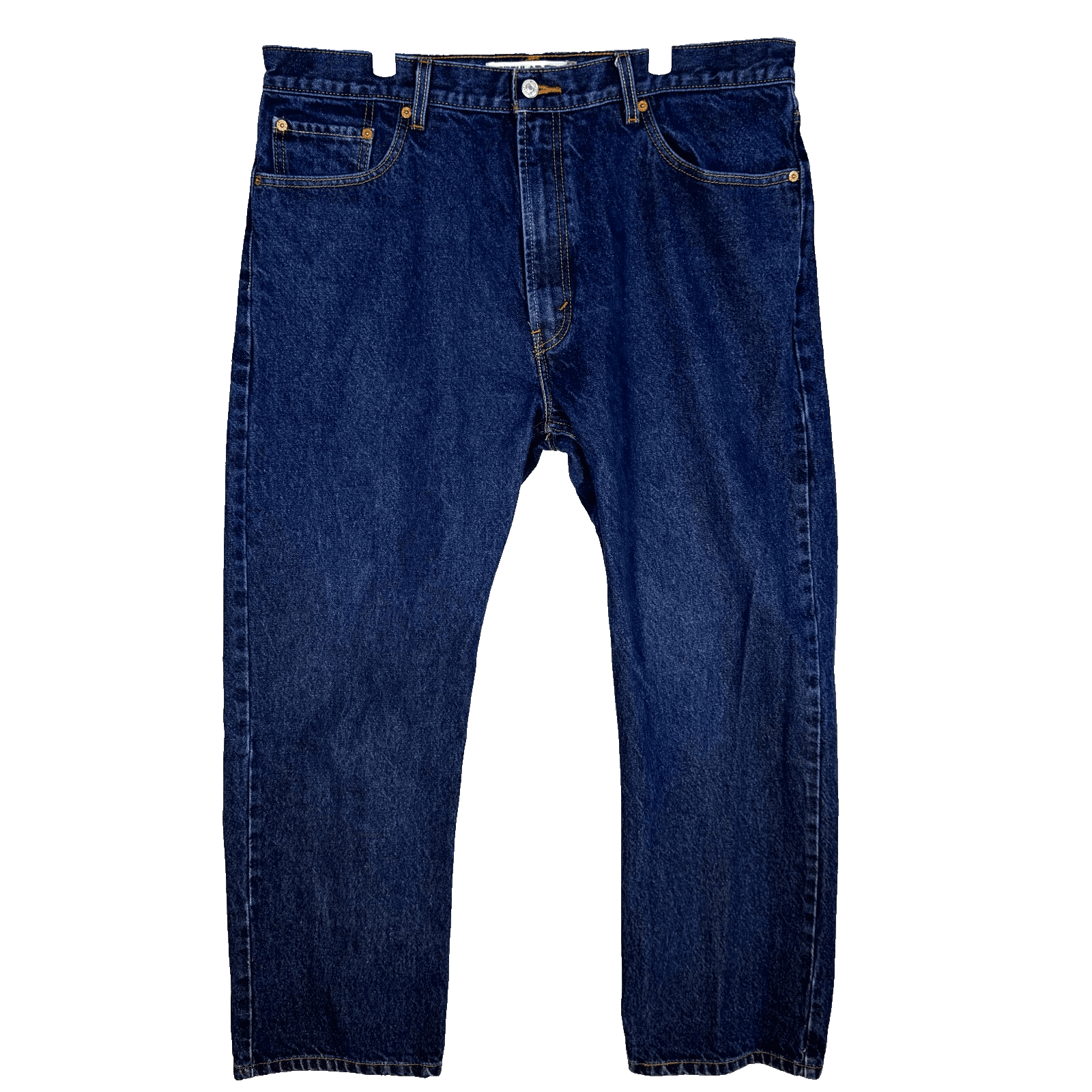 Levis 505 Jeans Mens 40x30 Blue Denim Regular Fit Straight Leg Classic - Image 1