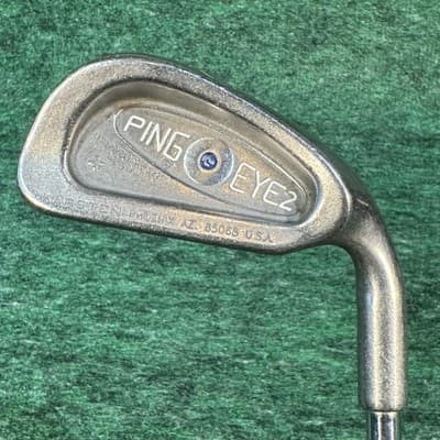 Vintage Ping Eye 2 Karsten 2 Iron Blue Dot Steel Shaft Mens Golf Club USA - Image 1