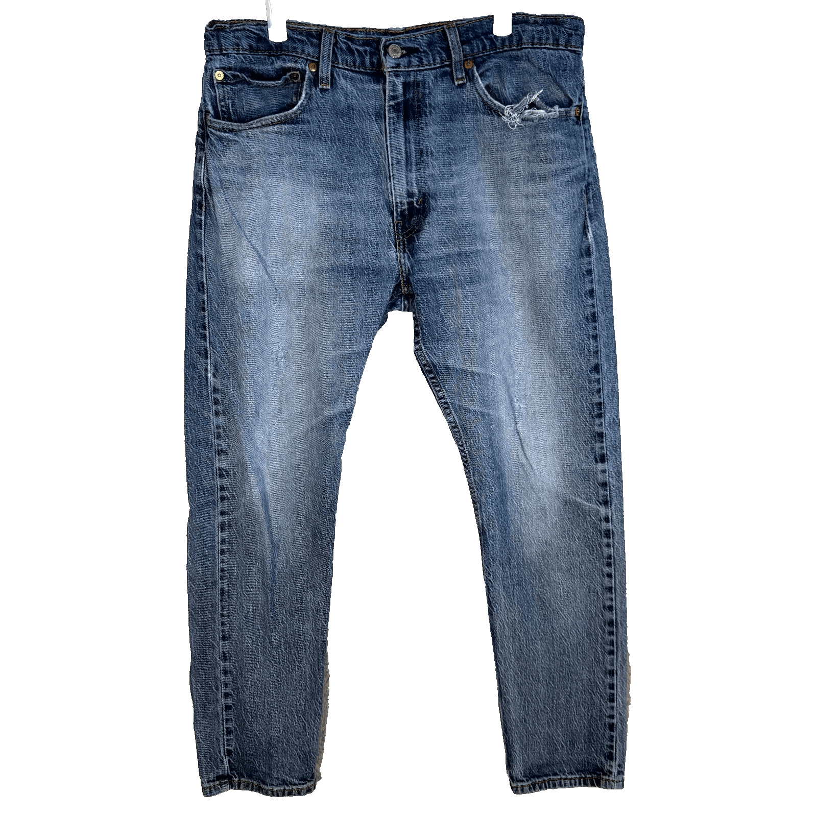 Levi's 514 Mens Jeans 36 X 30 Blue Denim 5-Pockets Straight Leg Zip Fly Zip Fly - Image 1