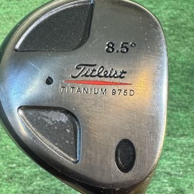 Vintage Titleist 975D Titanium Driver 8.5° Grafalloy ProLite Stiff Golf Pride - Image 1