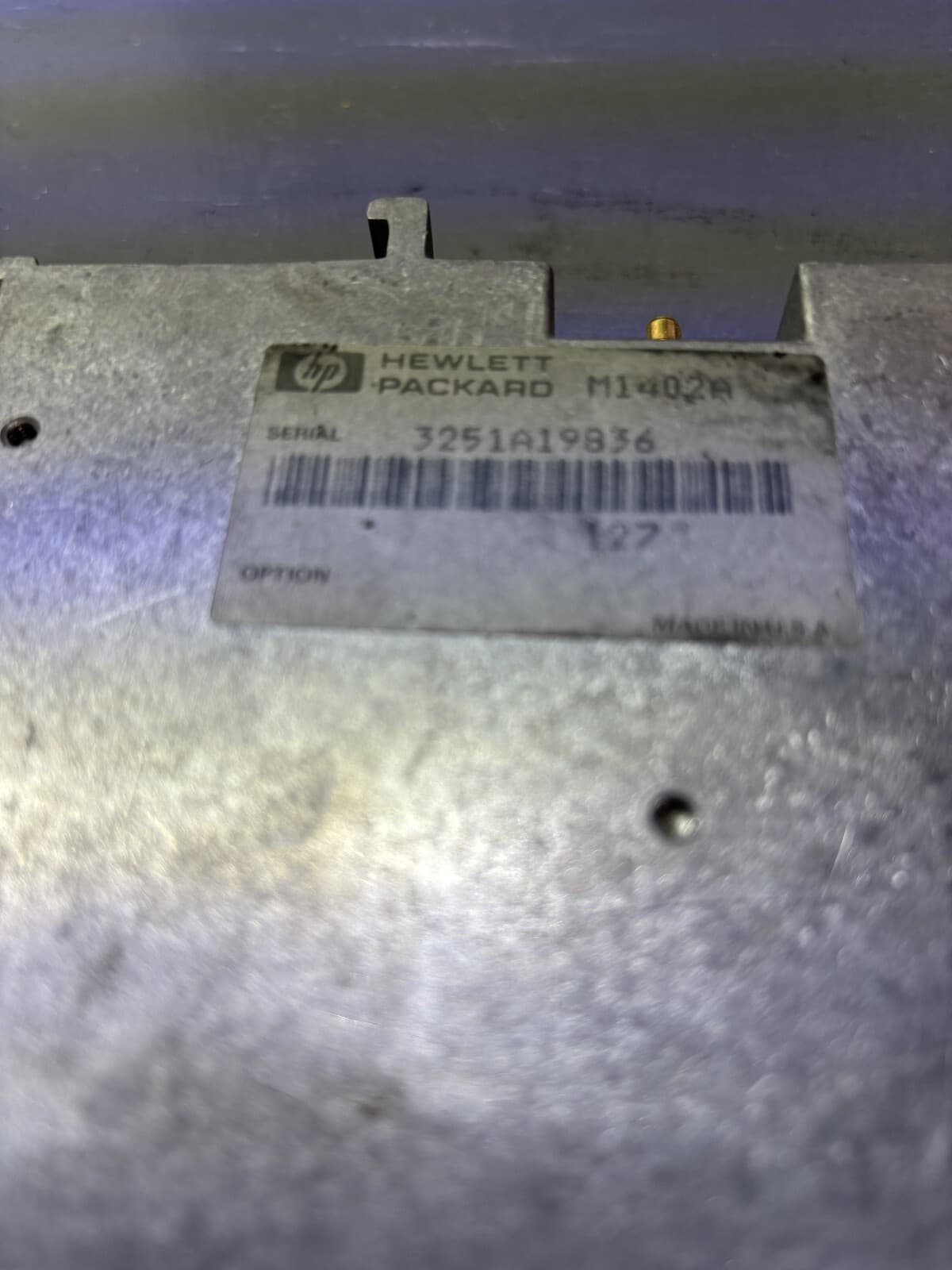 HEWLETT-PACKARD MODULE OPTION 127 AGILENT M1402A CH: 127 TELEMETRY RECEIVER 90DA - Image 1