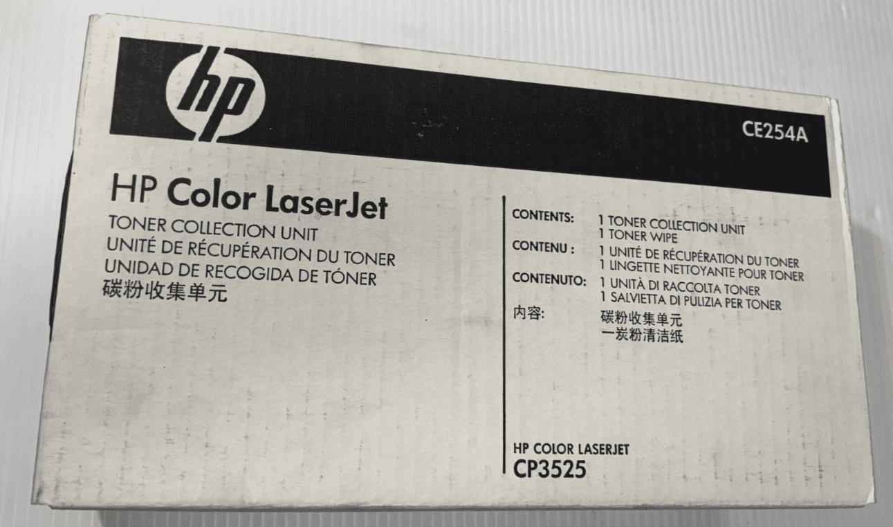 Genuine HP CE254A Toner Collection Unit for CP3525 Color LaserJet NEW in Box - Image 1
