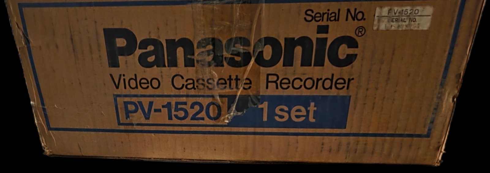 Vintage Panasonic video cassette recorder PV-1520-k with remote and manual