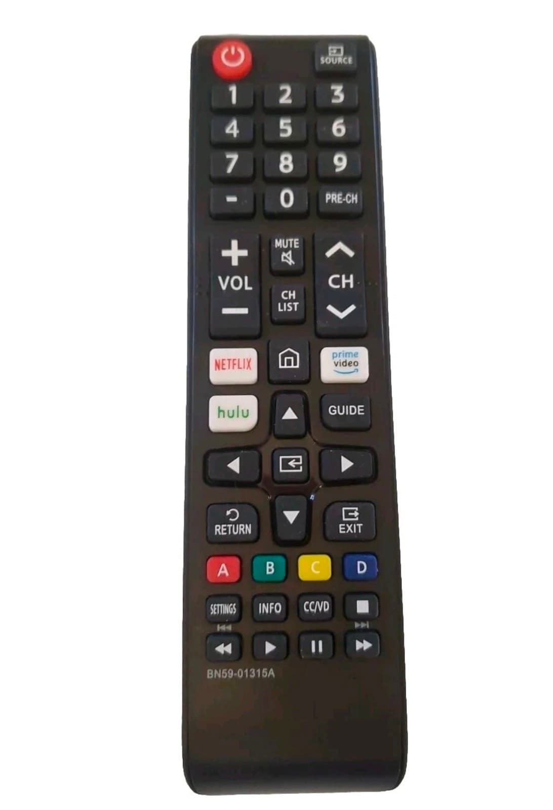 Remote Control BN59-01315A Replace for Samsung Smart LED 4K TV Hulu Netflix