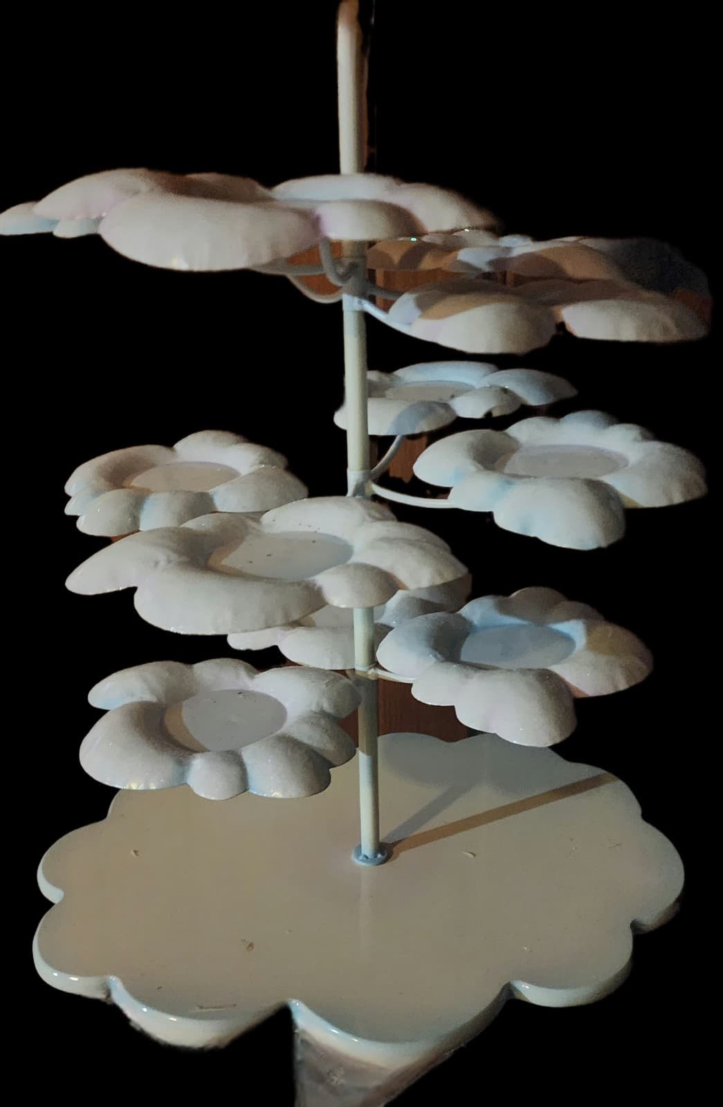 Cloud 3-Tier Cupcake Display Stand White