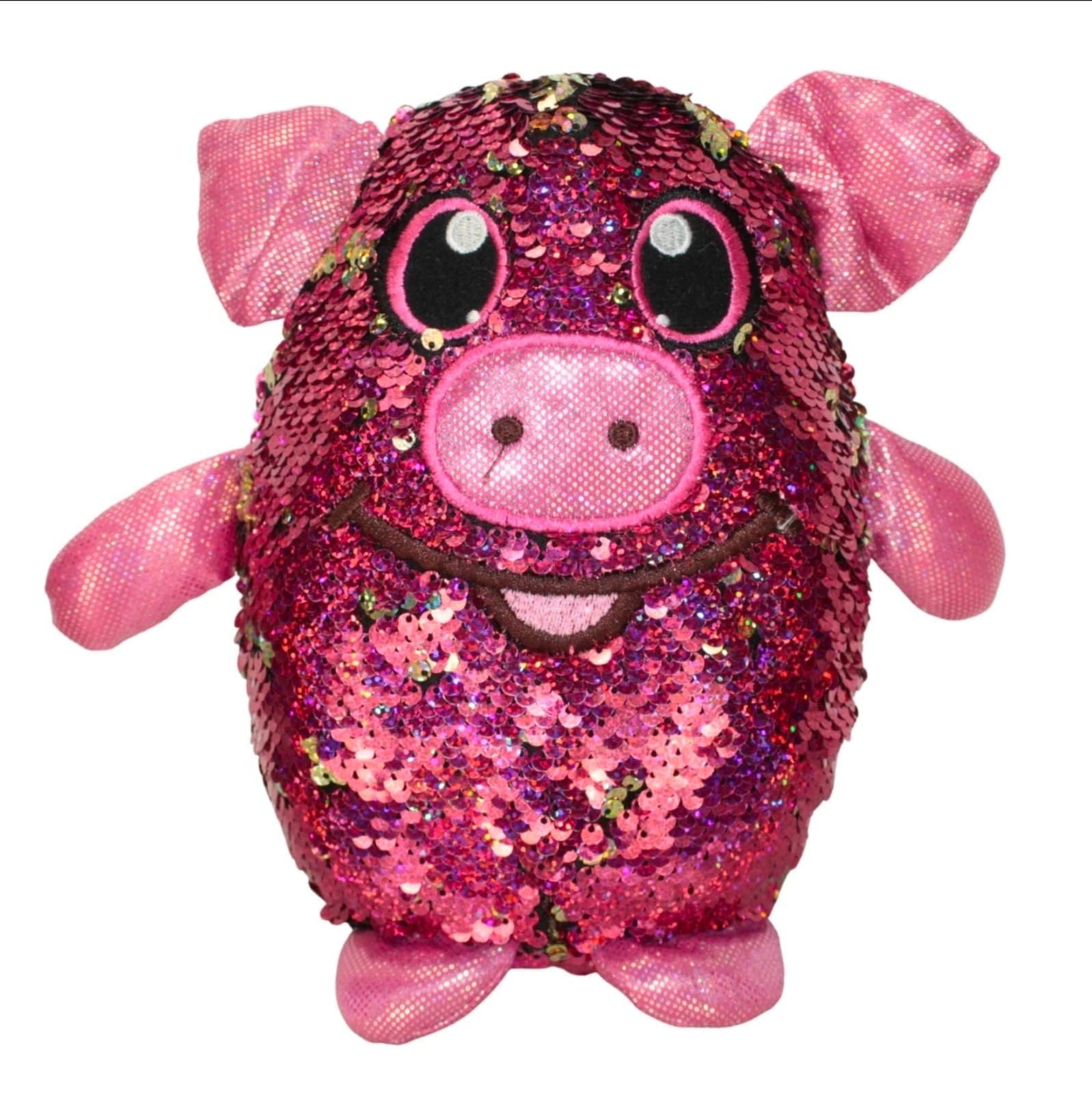Shimmeez Beverly Hills Pink Yellow Gold Pig Plush Stuffed Animal Toy Gift 9"