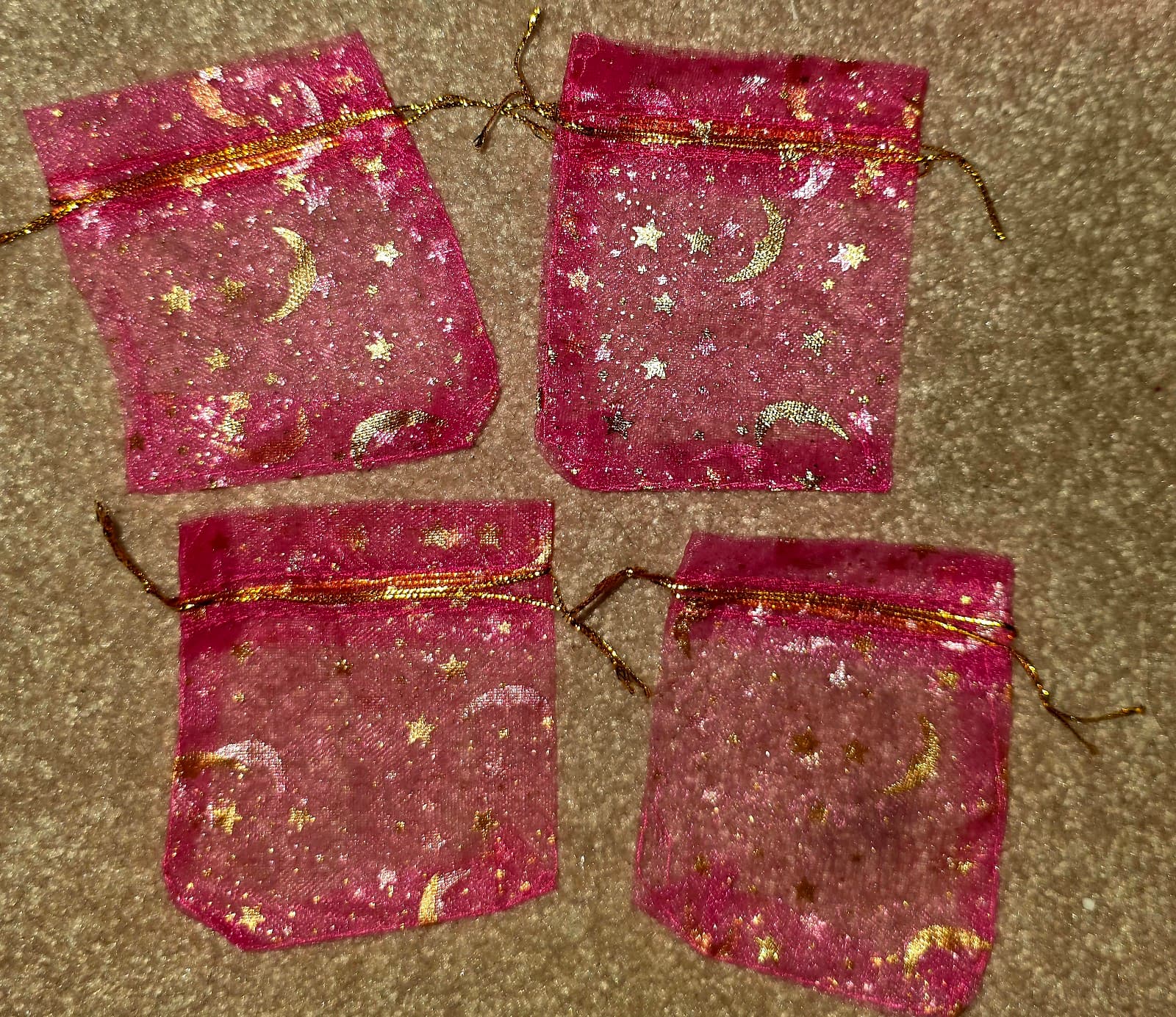 Moon Star Organza Bags 50pc