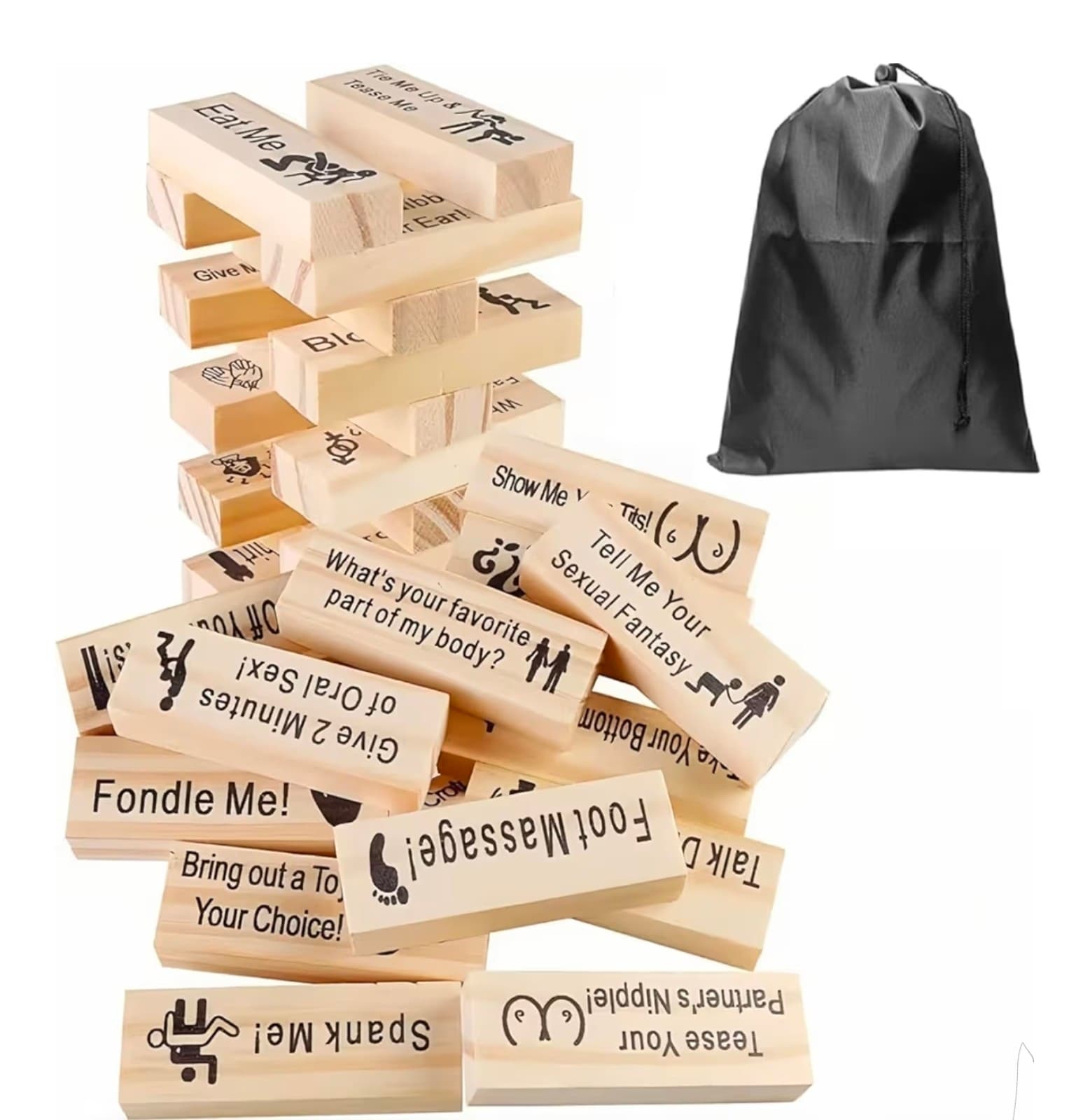 Naughty Jenga Game for Couples - Date Night Game
