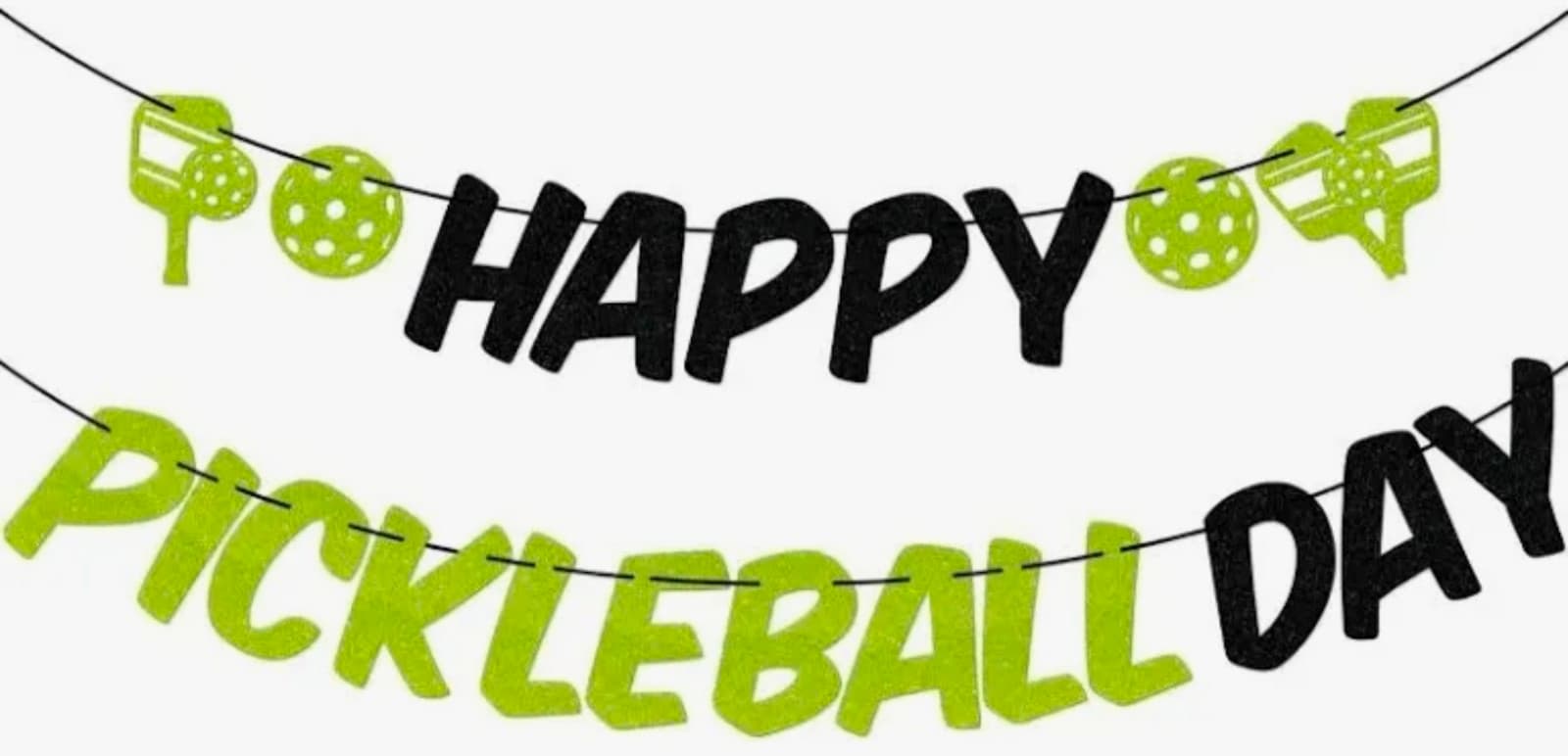 Happy Pickleball Day Sign Decorations