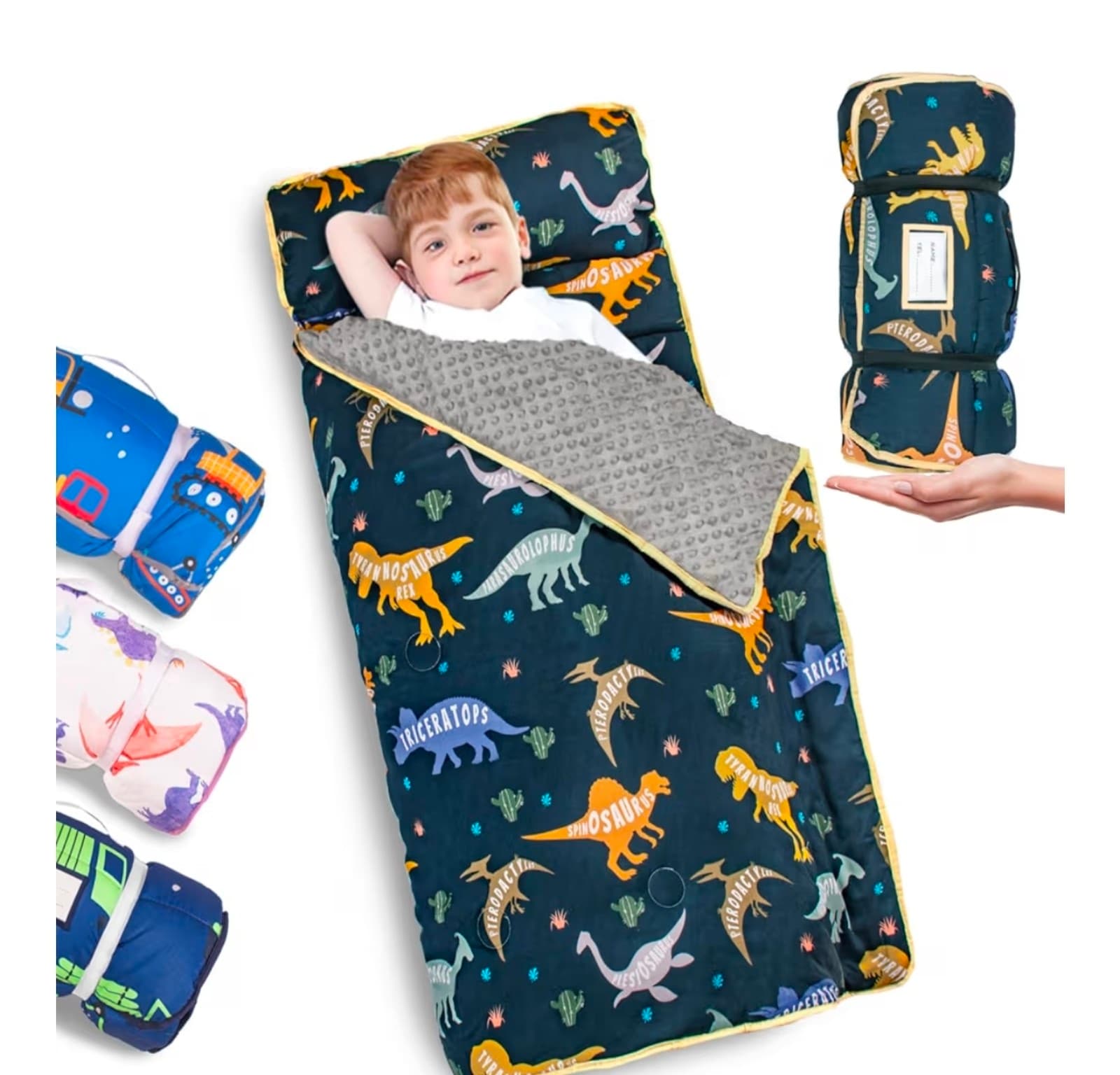 Kids Dinosaur Nap Mat 55in by 22in