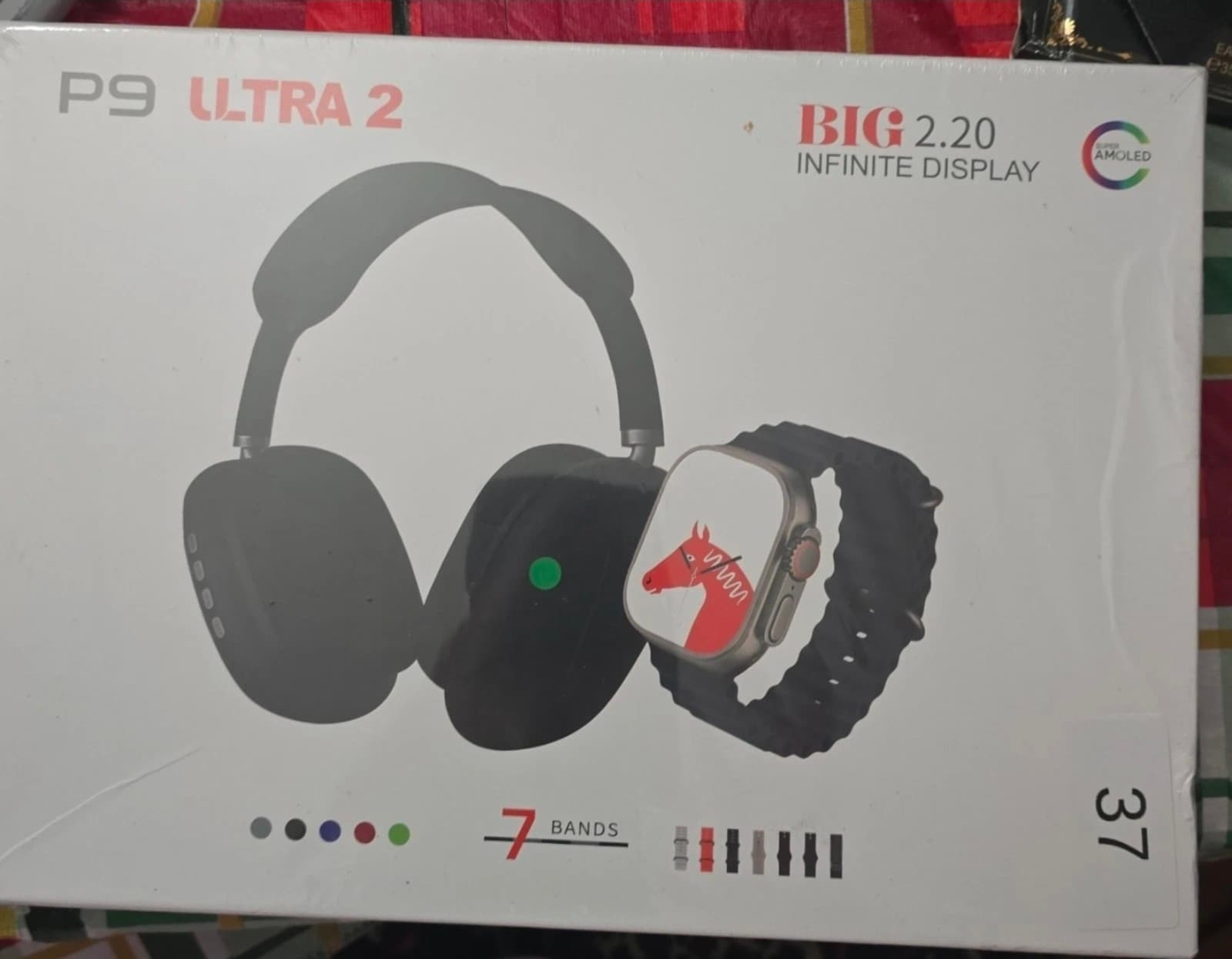 Wireless Headset & Smartwatch Set - 2.20" Display & 7 Watch Bands