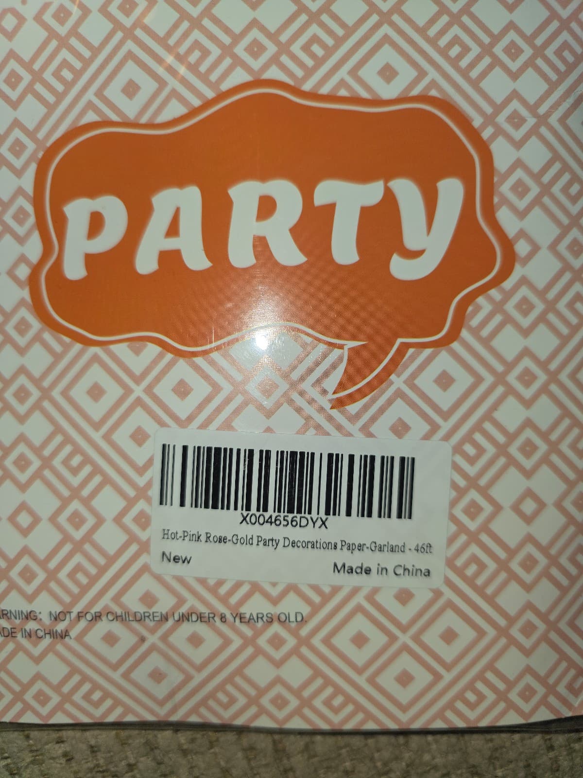 Hot Pink Birthday Garland 46ft