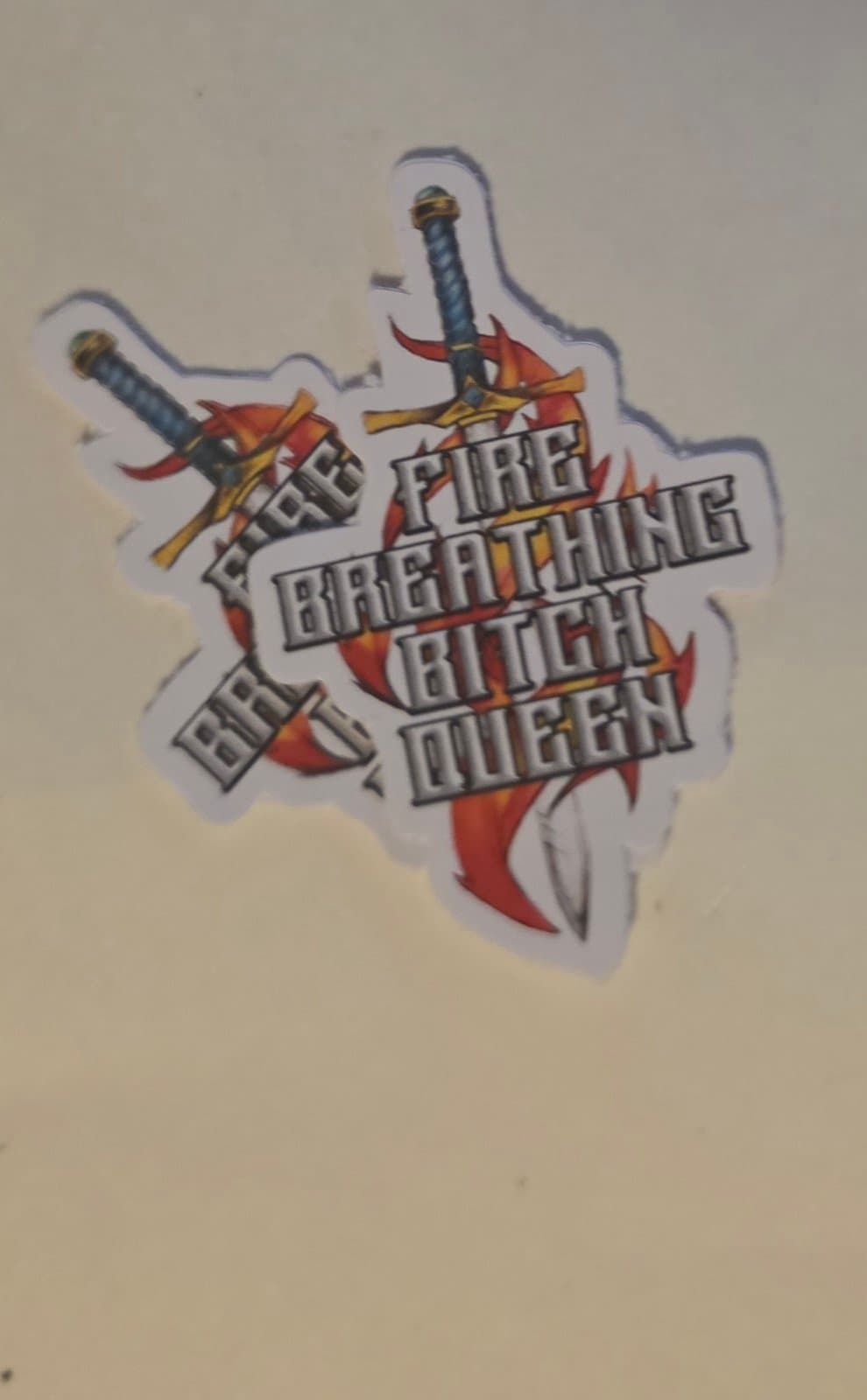 Fire Breathing Sticker Funny