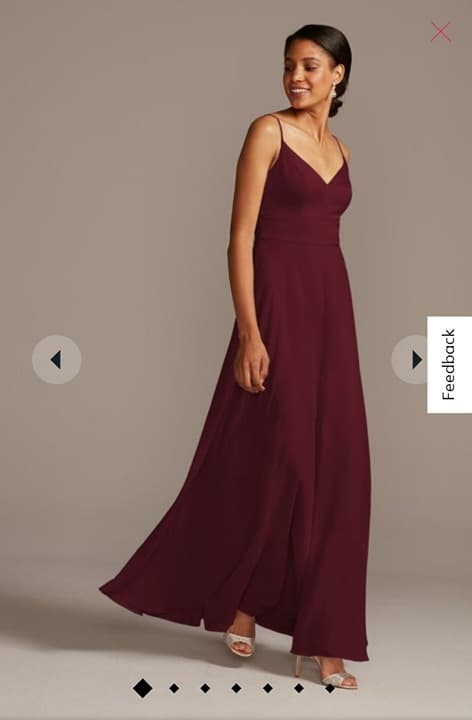 Bridesmaid Dress Sz 2 Wine David's Bridal