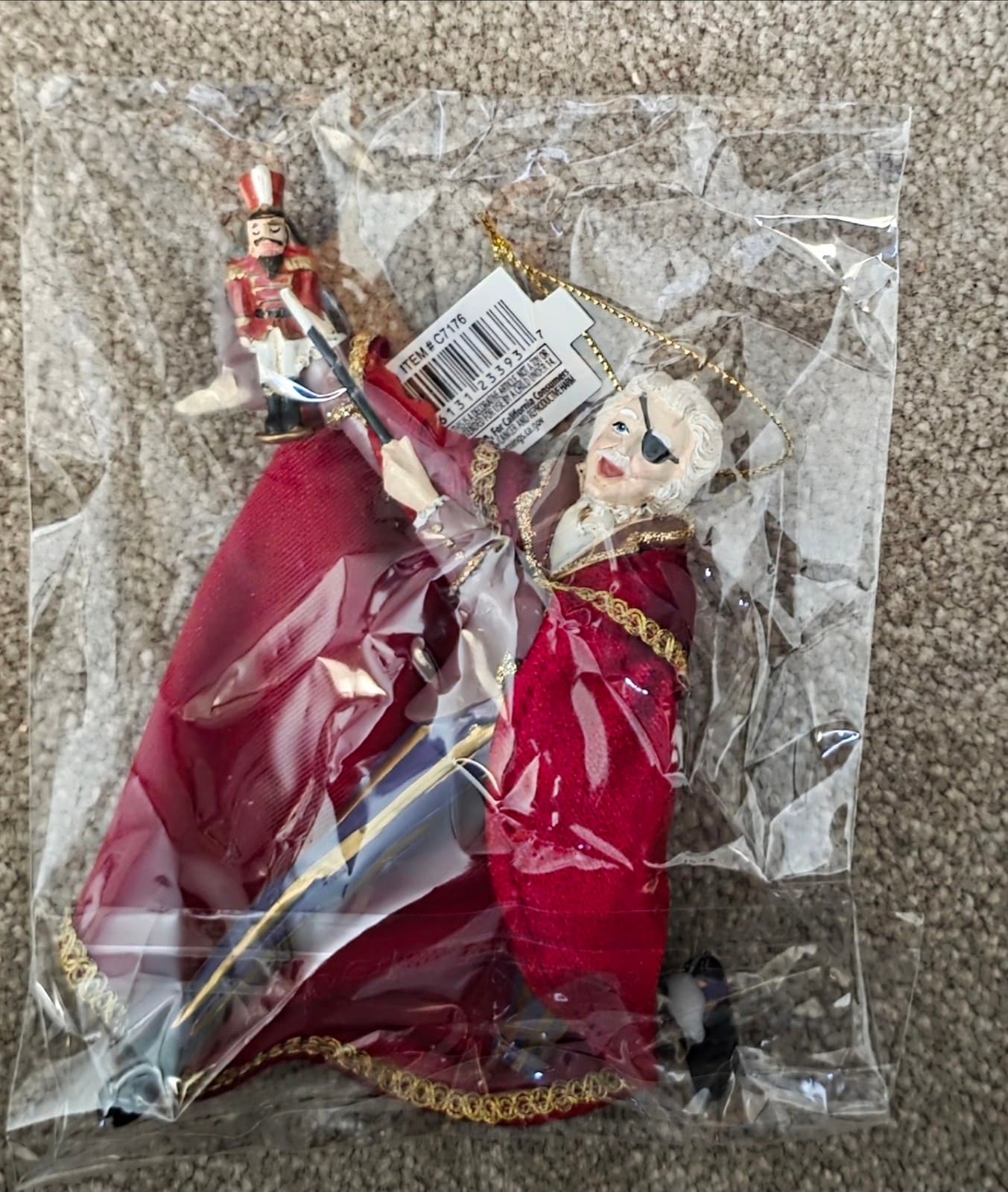 Kurt Adler The Nutcracker Suite Drosselmeyer in Red Cape Christmas Ornament