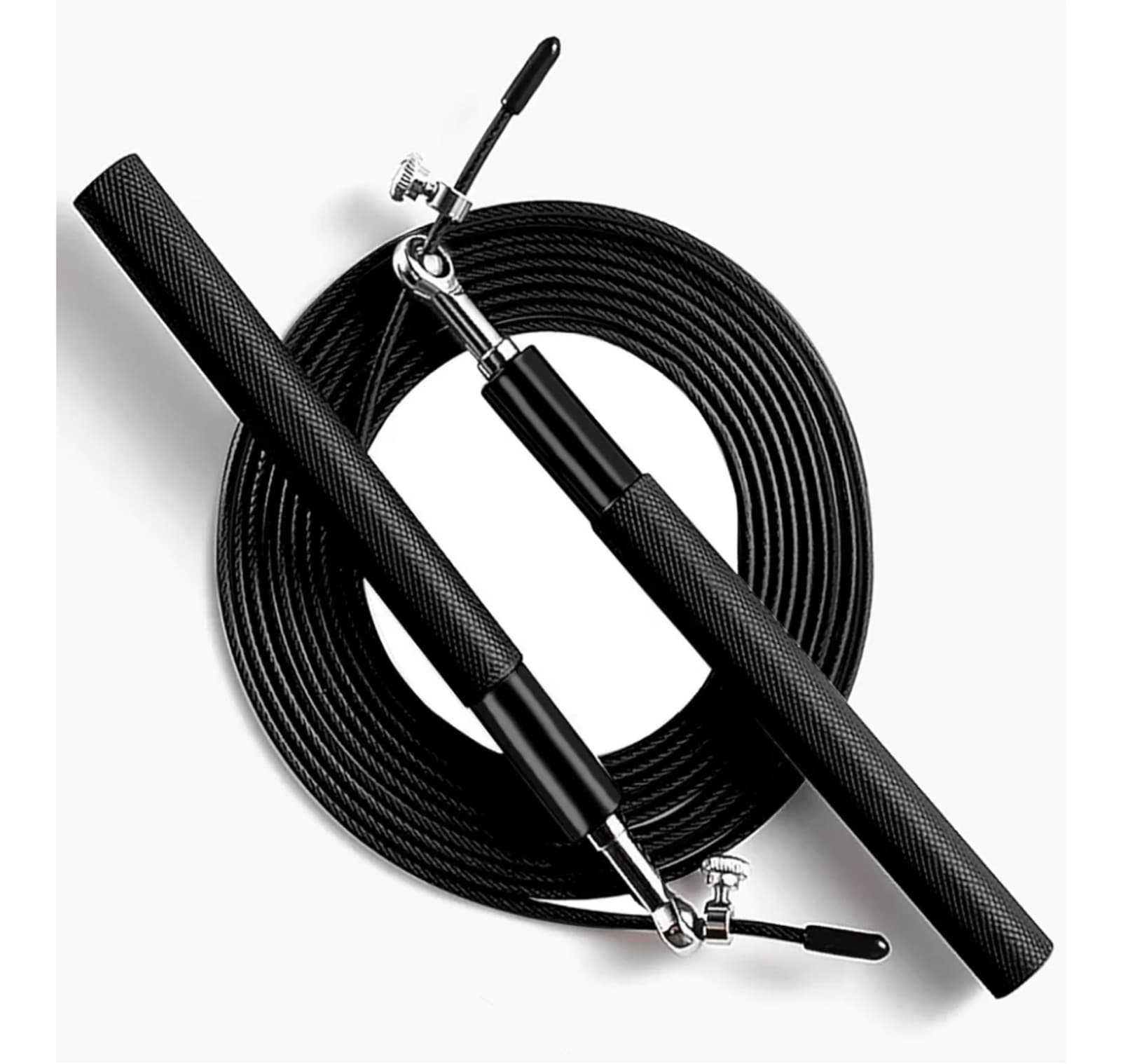 Speed Jump Rope - 360° Swivel Ball Bearing - Adjustable steel coated rope-Alumin