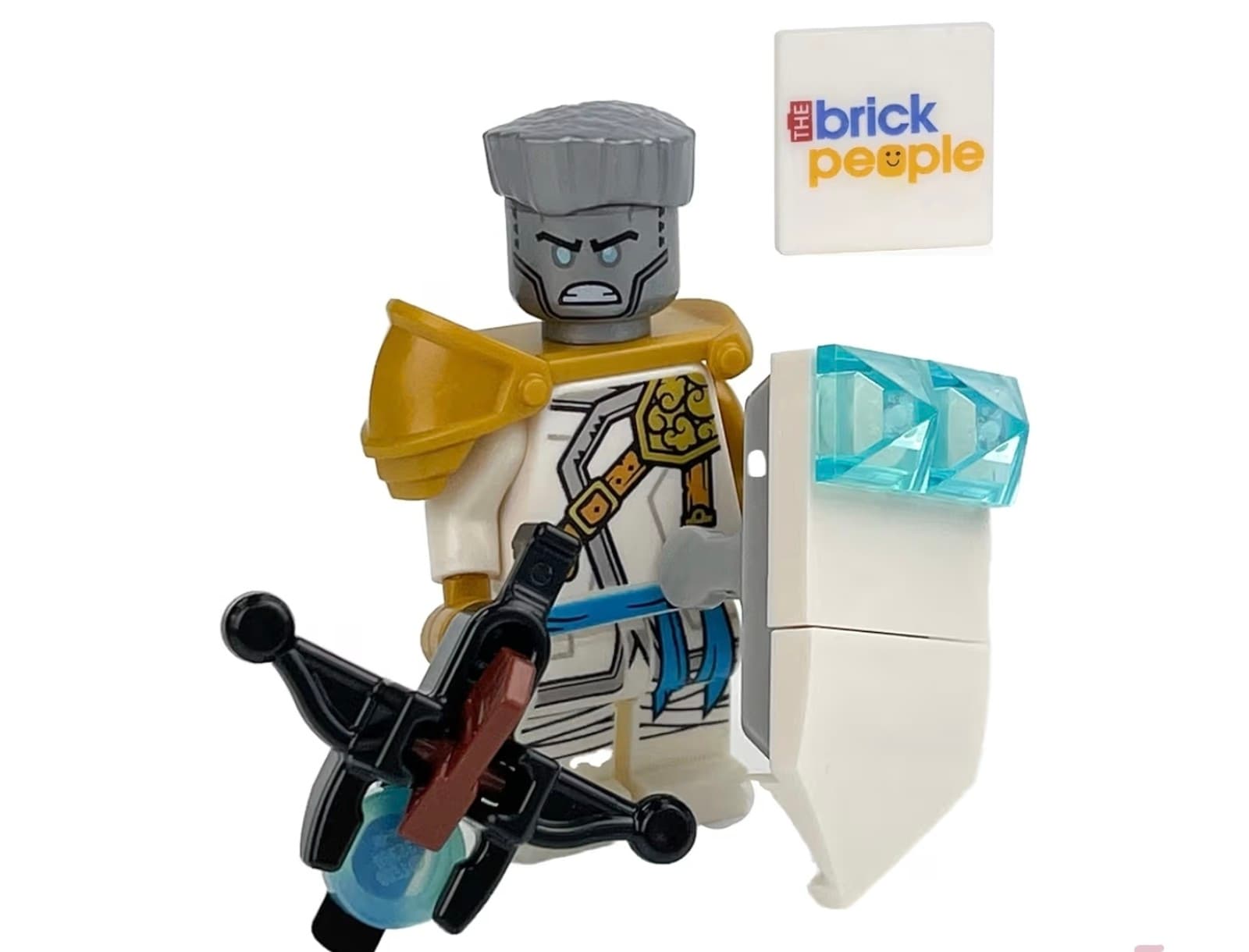 LEGO Ninjago: Zane Minifigure from Master of The Mountain with Bowcaster and Shi