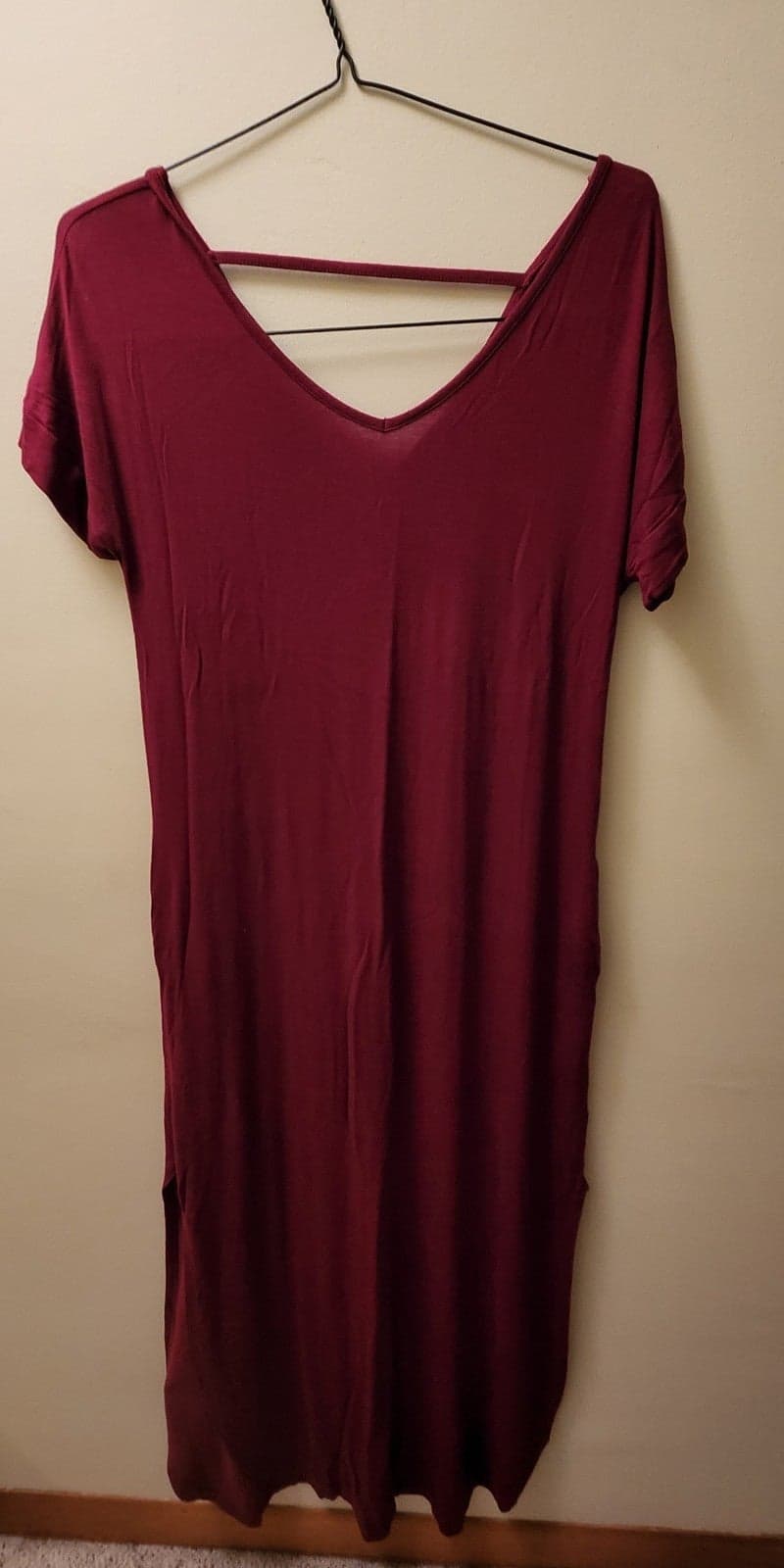 Women's burgundy dress sz Medium