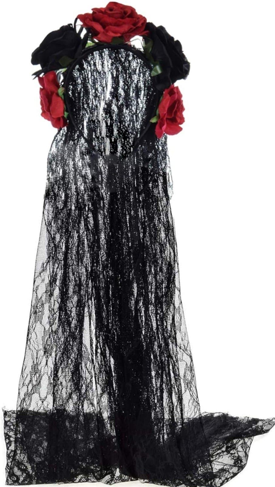 Red Sugar Skull Headband Day of the Dead Headband