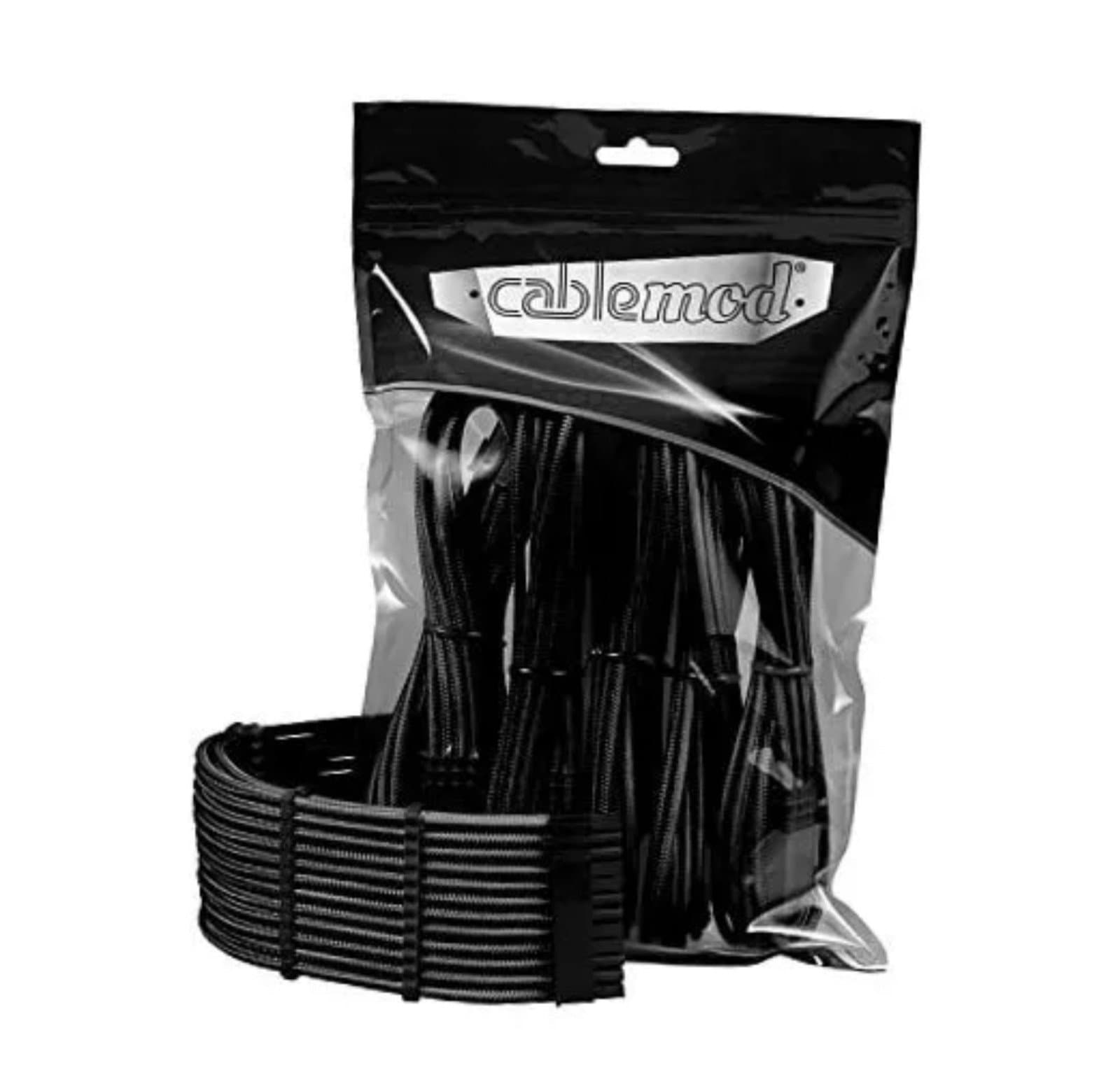 Pro ModMesh Sleeved 12VHPWR ModMesh 16P to 3 x 8P Extension Kit Black