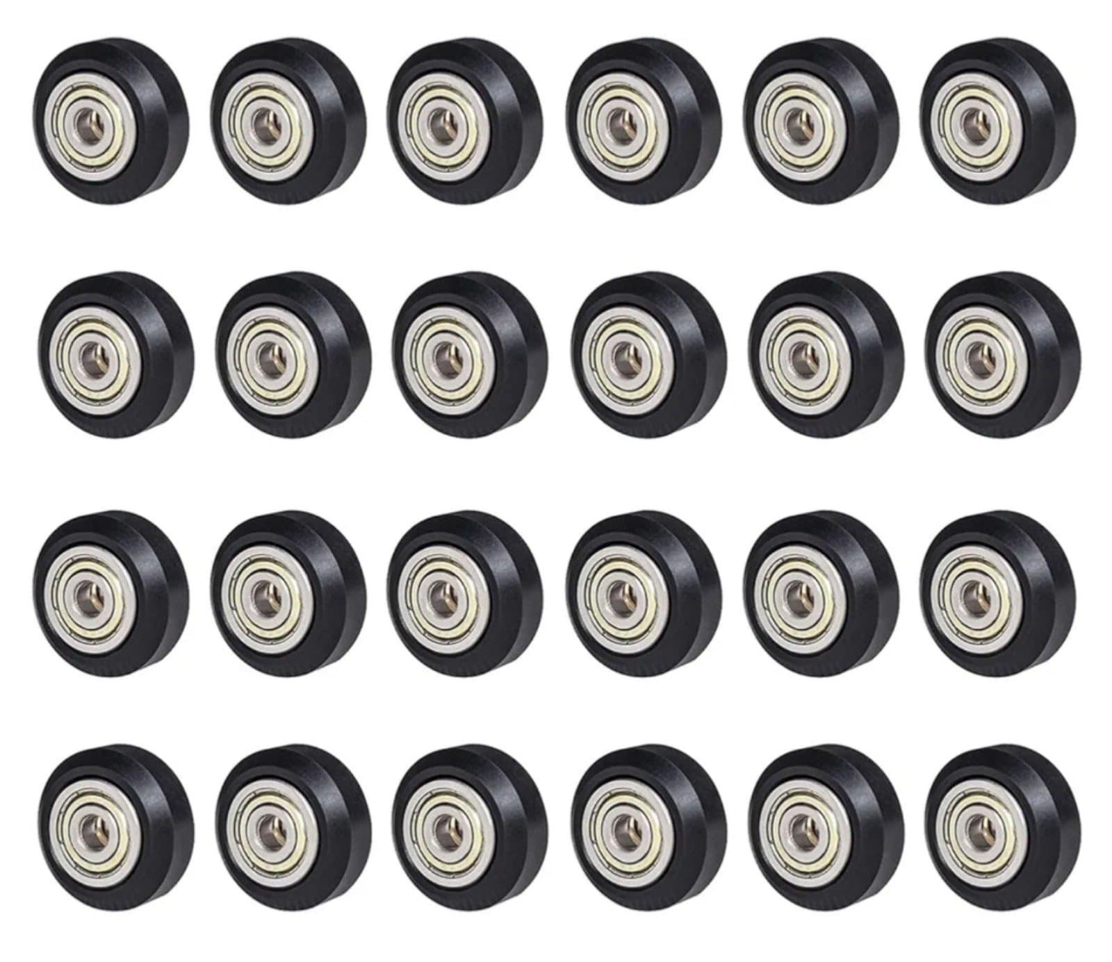 3D Printer Wheel,Black POM Polycarbonate Roller 625zz