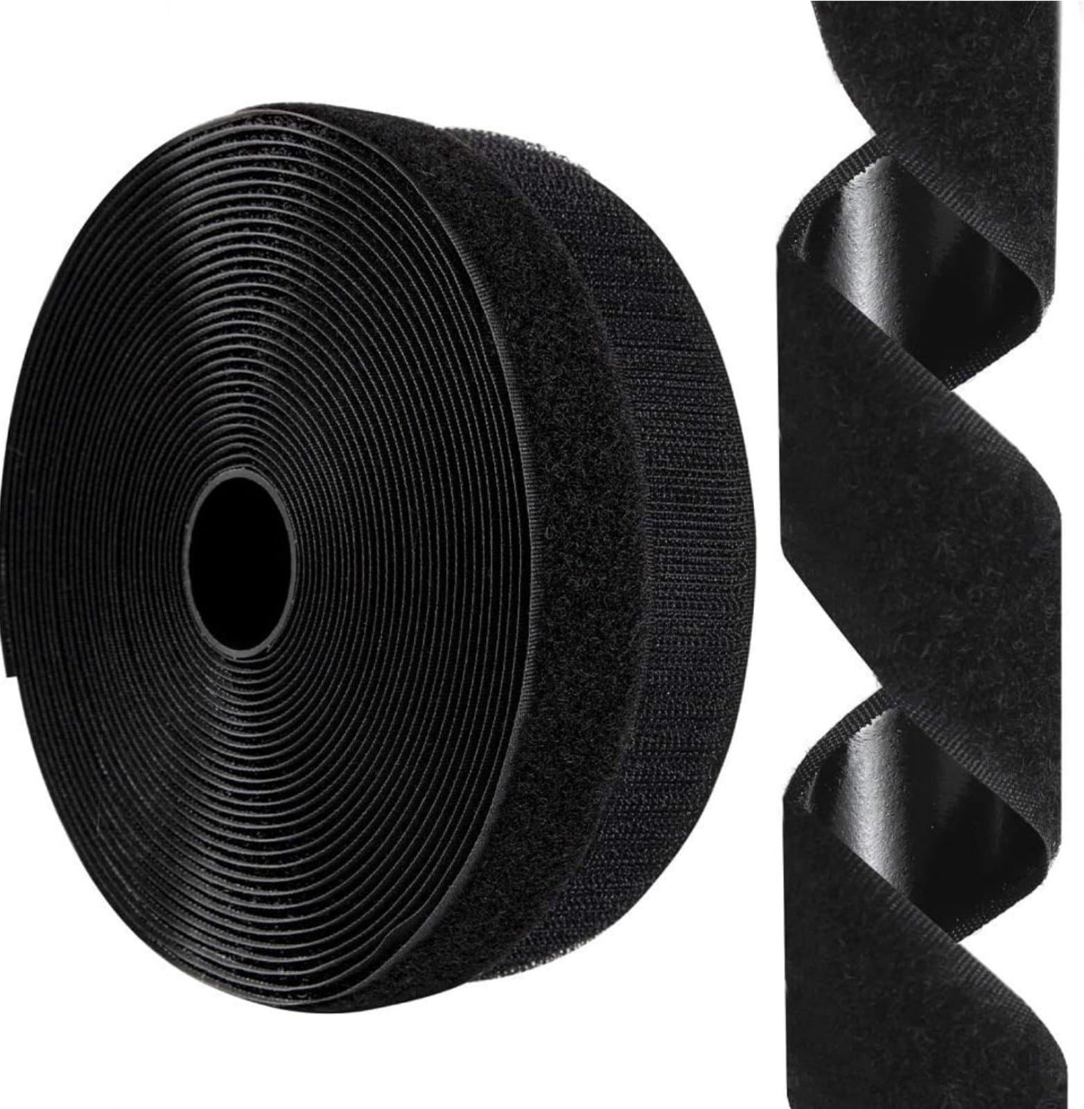 1 Inch x 26 Feet Hook & Loop Tape Sticky Back Fastener Roll, Nylon Self Adhesive
