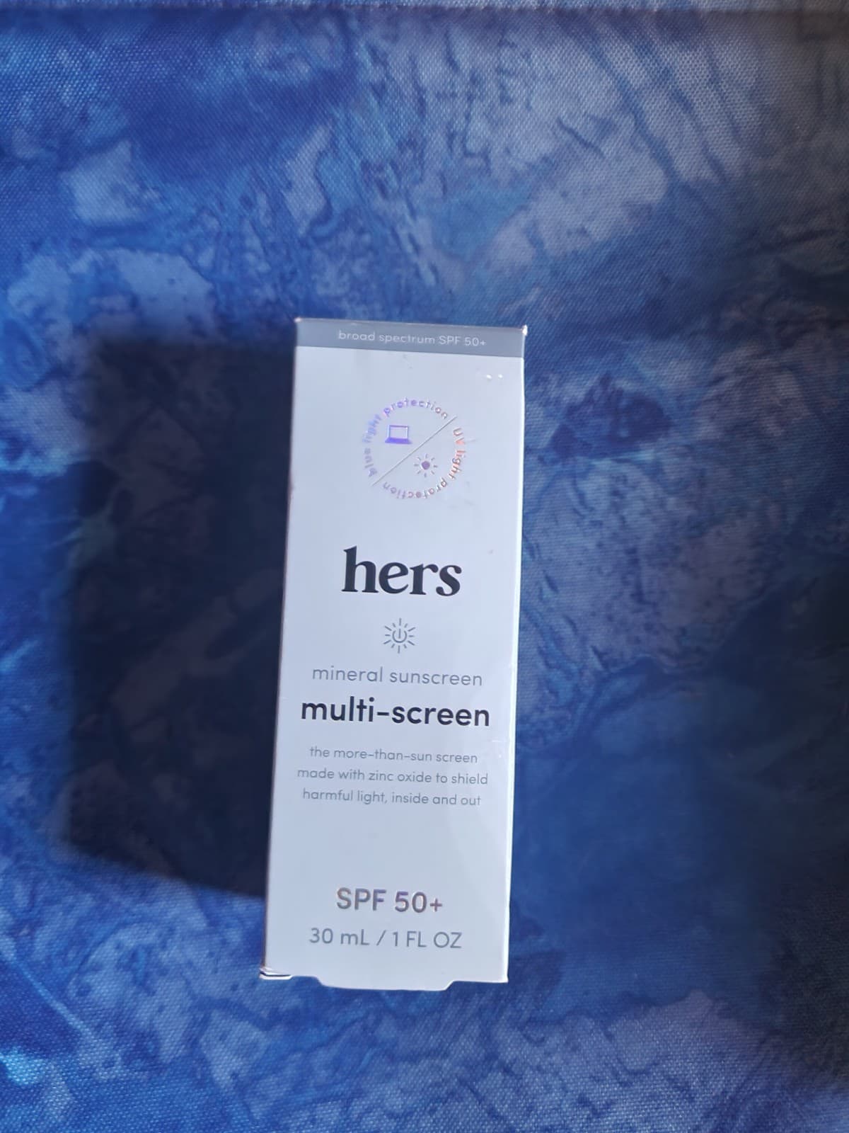hers Multi-Screen Mineral Sunscreen Broad Spectrum SPF 50+ 1 fl oz BB