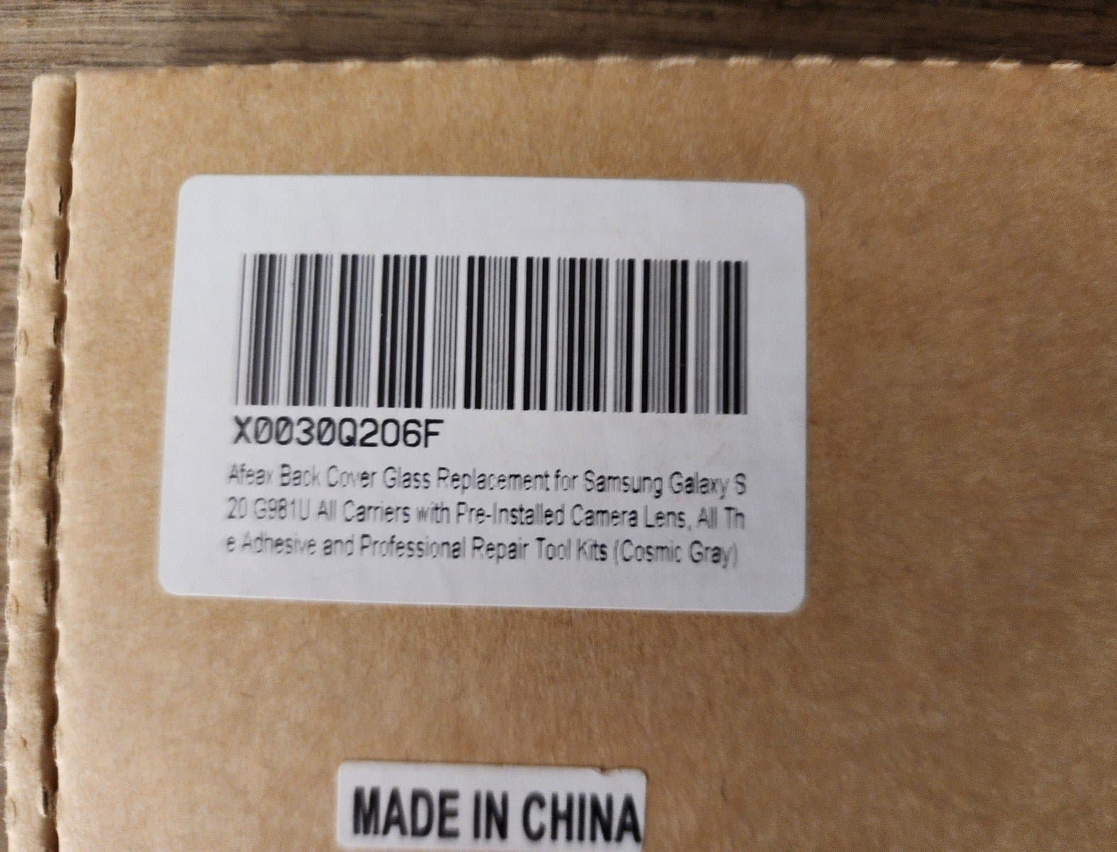 Samsung Galaxy S20 Back Cover Glass Replacement w/ Tools