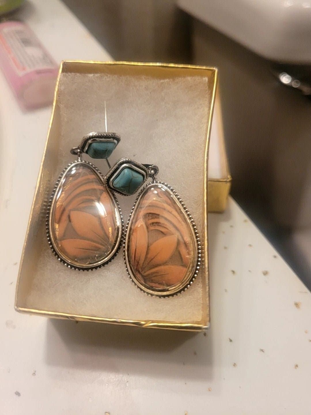 Teardrop Dangle Boho Earrings
