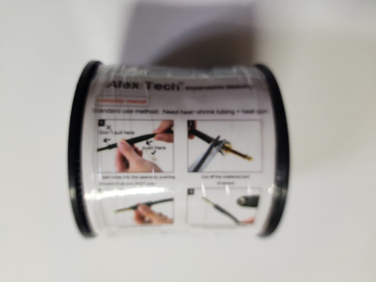 100ft - 1/2 inch PET Expandable Braided Sleeving – Black – Alex Tech Braided Cab