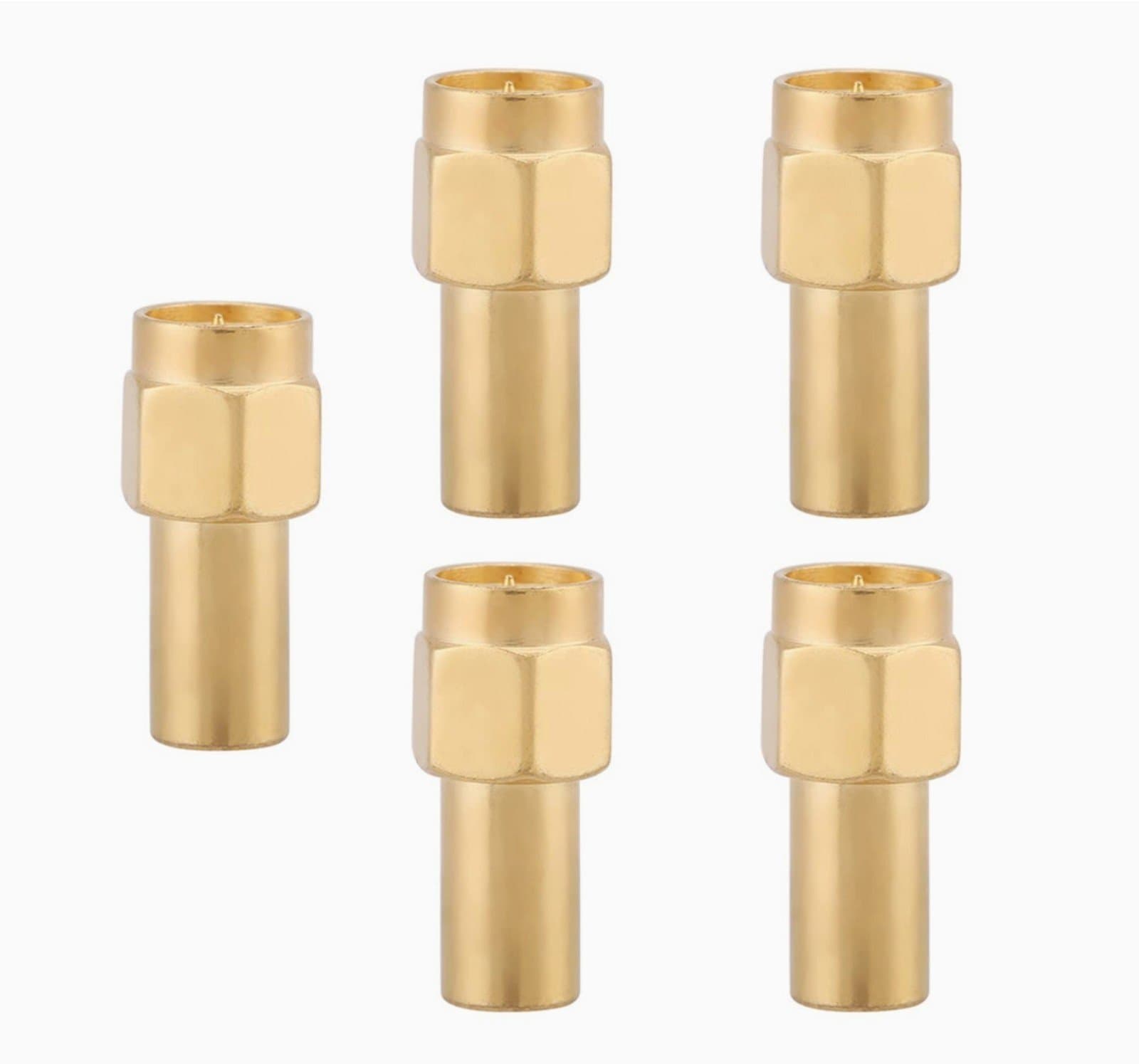 5pcs Coaxial Terminators, SMA Male Connector RF Coaxial Matched Terminator Male