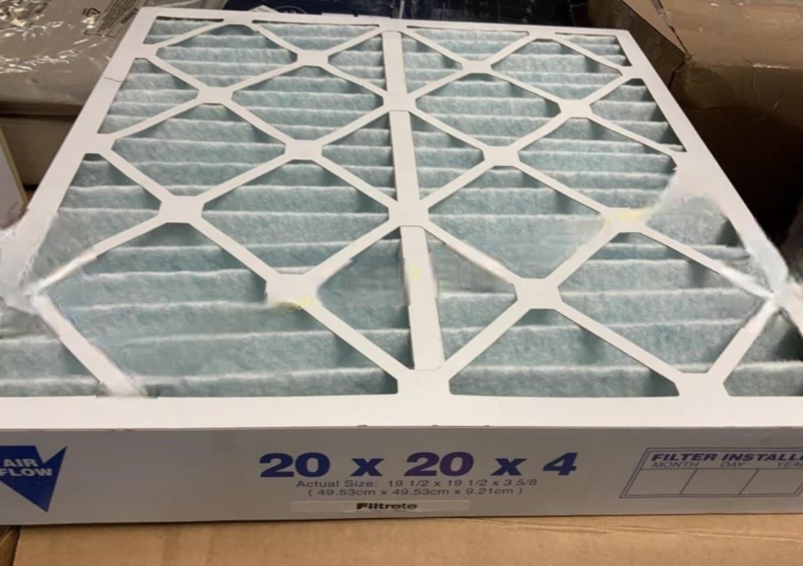 Filtrete air filter 20x20x4 3ct