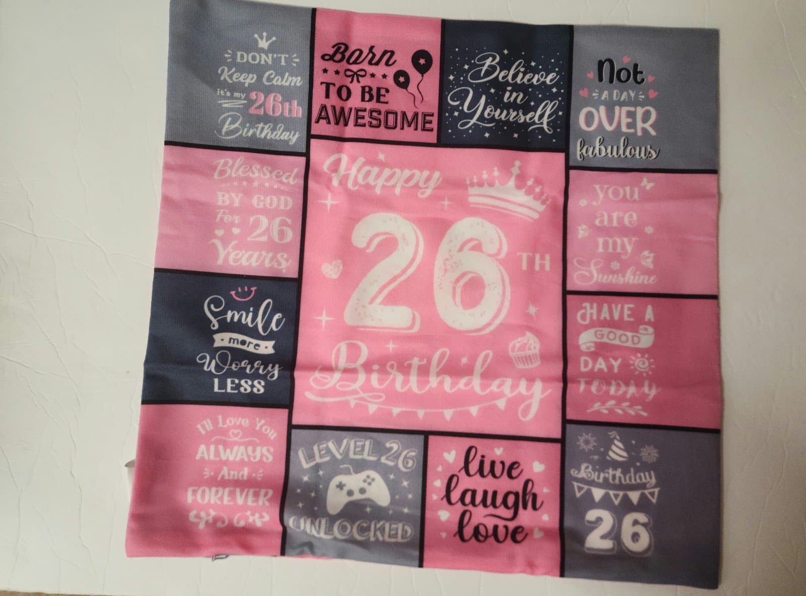 Happy 26th Birthday Pillowcase