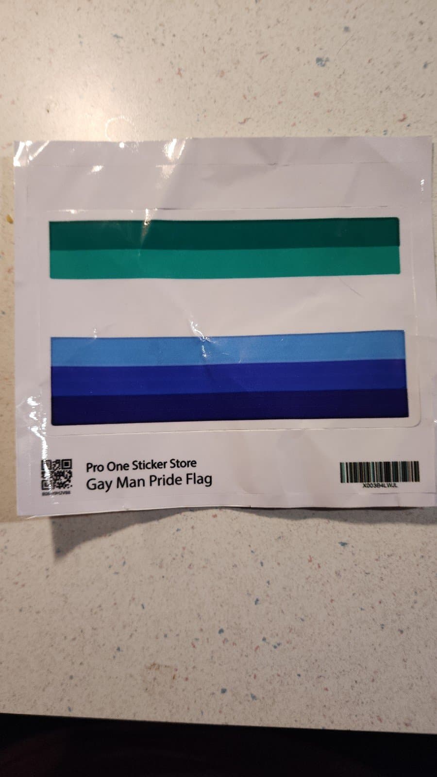 Gay Man Pride Flag Sticker