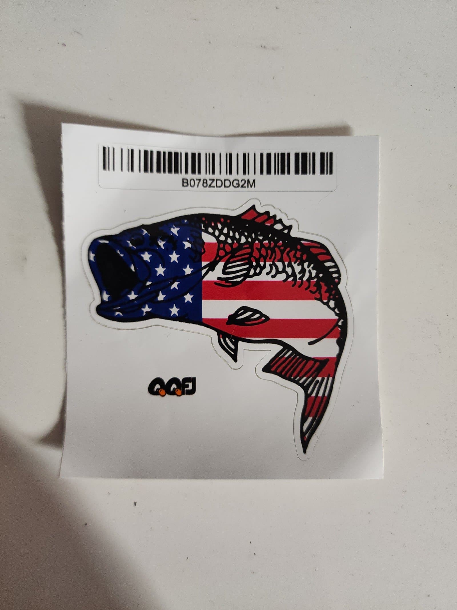 Fish American Flag Sticker
