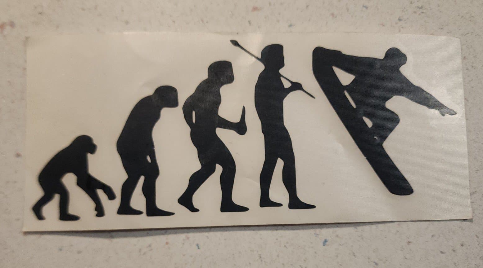 Evolution of Skateboarding Vinyl Sticker