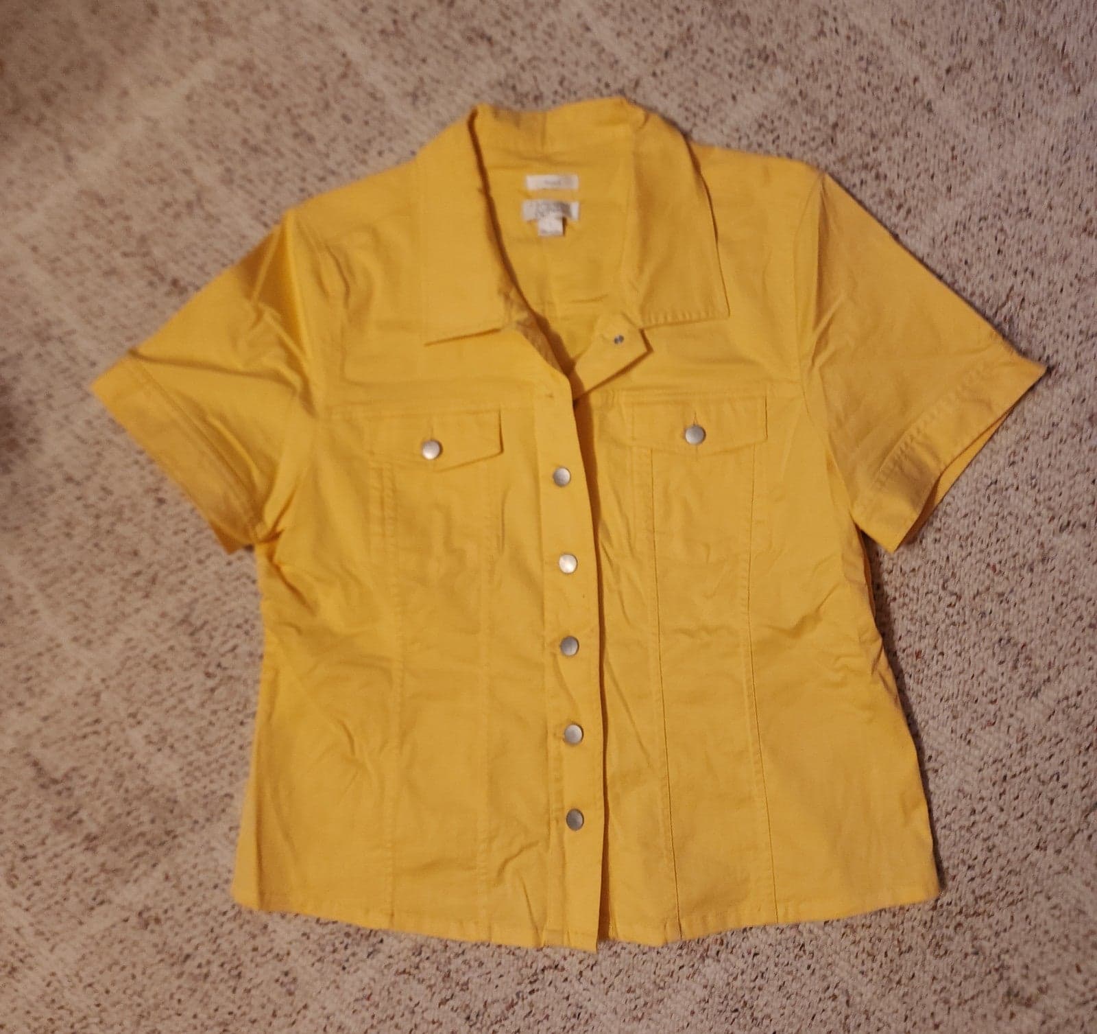 Yellow Blouse sz L by Christopher Banks