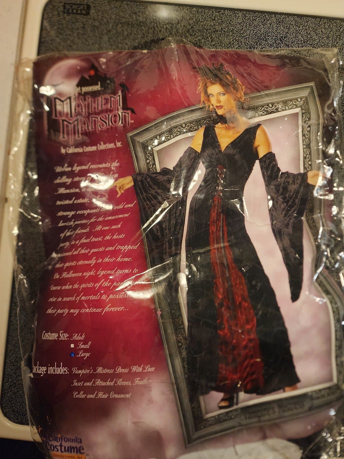 Mayhem Mansion Vampires Mistress Costume sz L