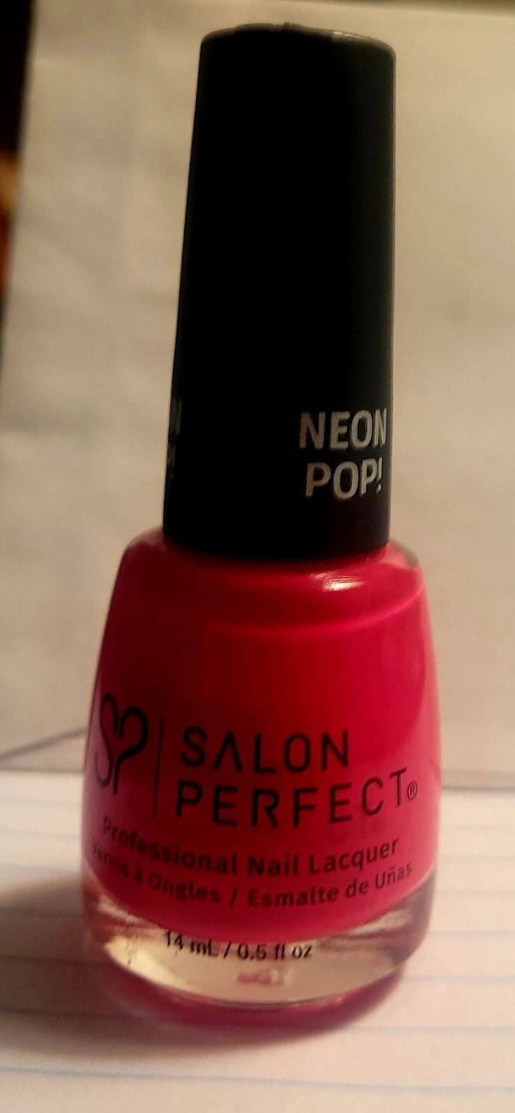 Salon Perfect Hot Pink Nail Polish New