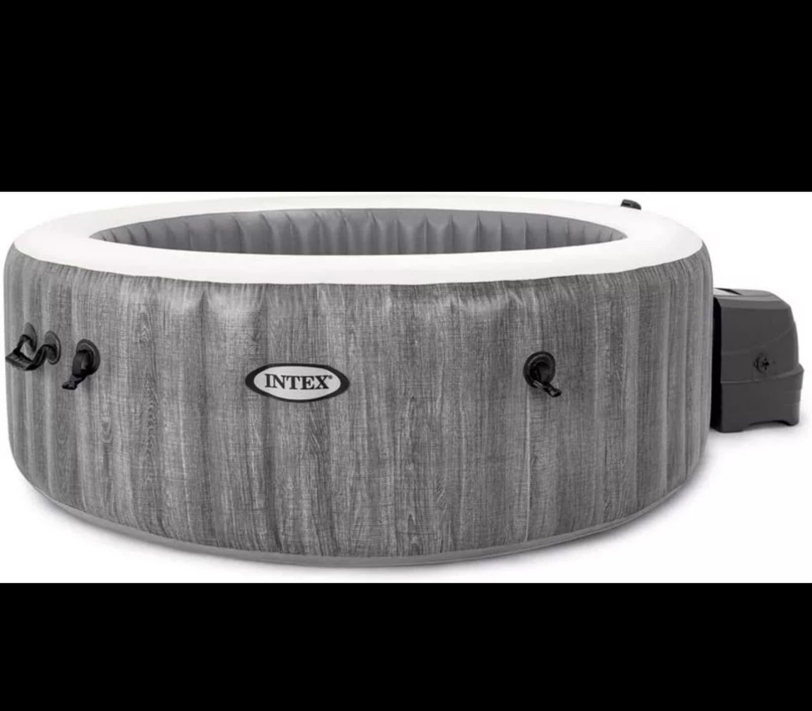 Intex SimpleSpa 4 Person Portable Inflatable Hot Tub Jet Spa with Pump and Cover