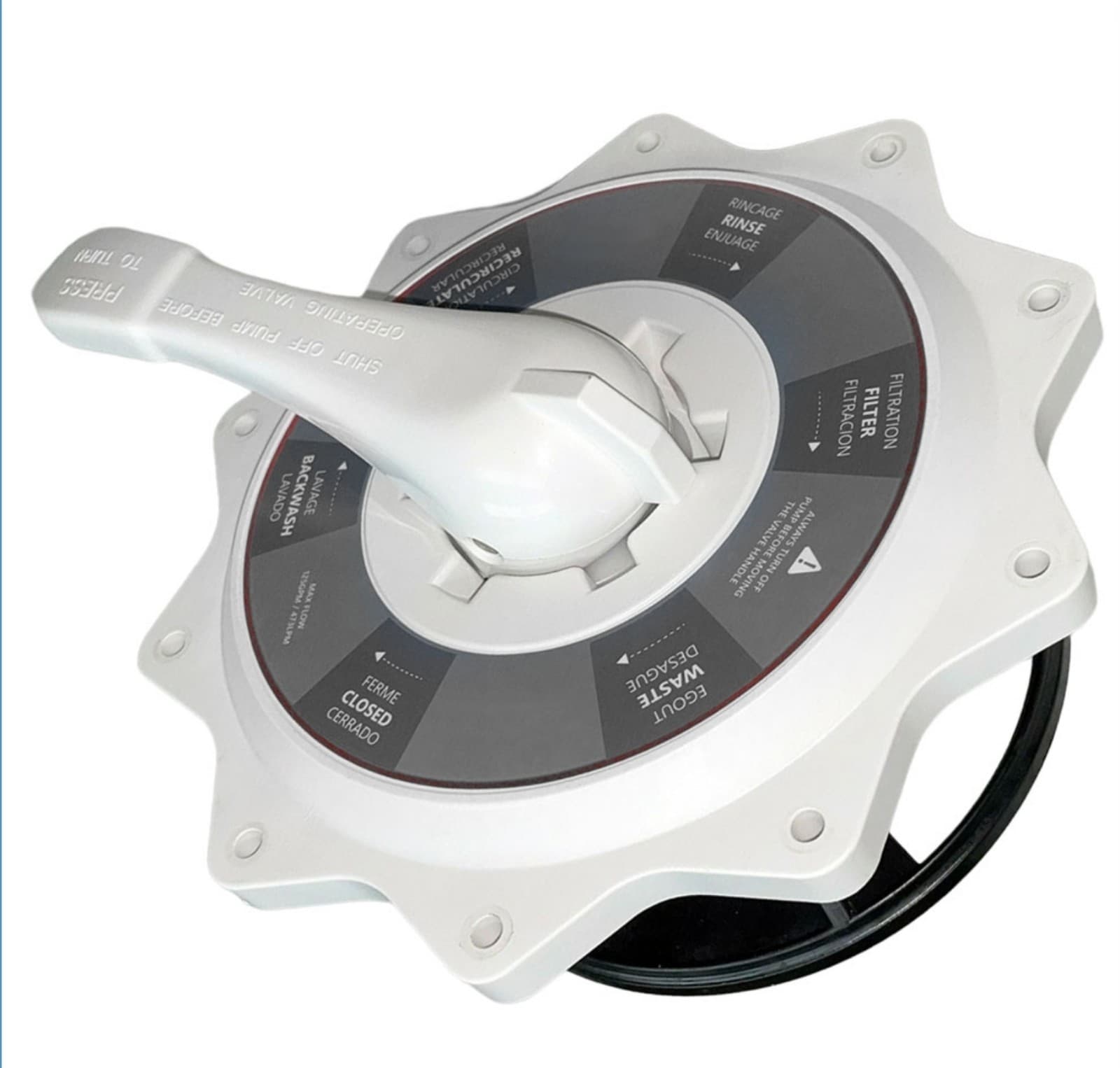 Pentair SM-20-2 Multiport Valve Key Cover Handle Replacement Top 2in