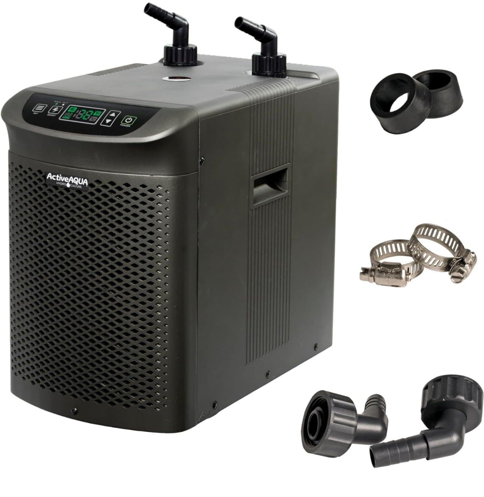 Hydroponic Water Chiller Cooling System, 1/4 HP, Rated BTU per hour: 3,010 D1018