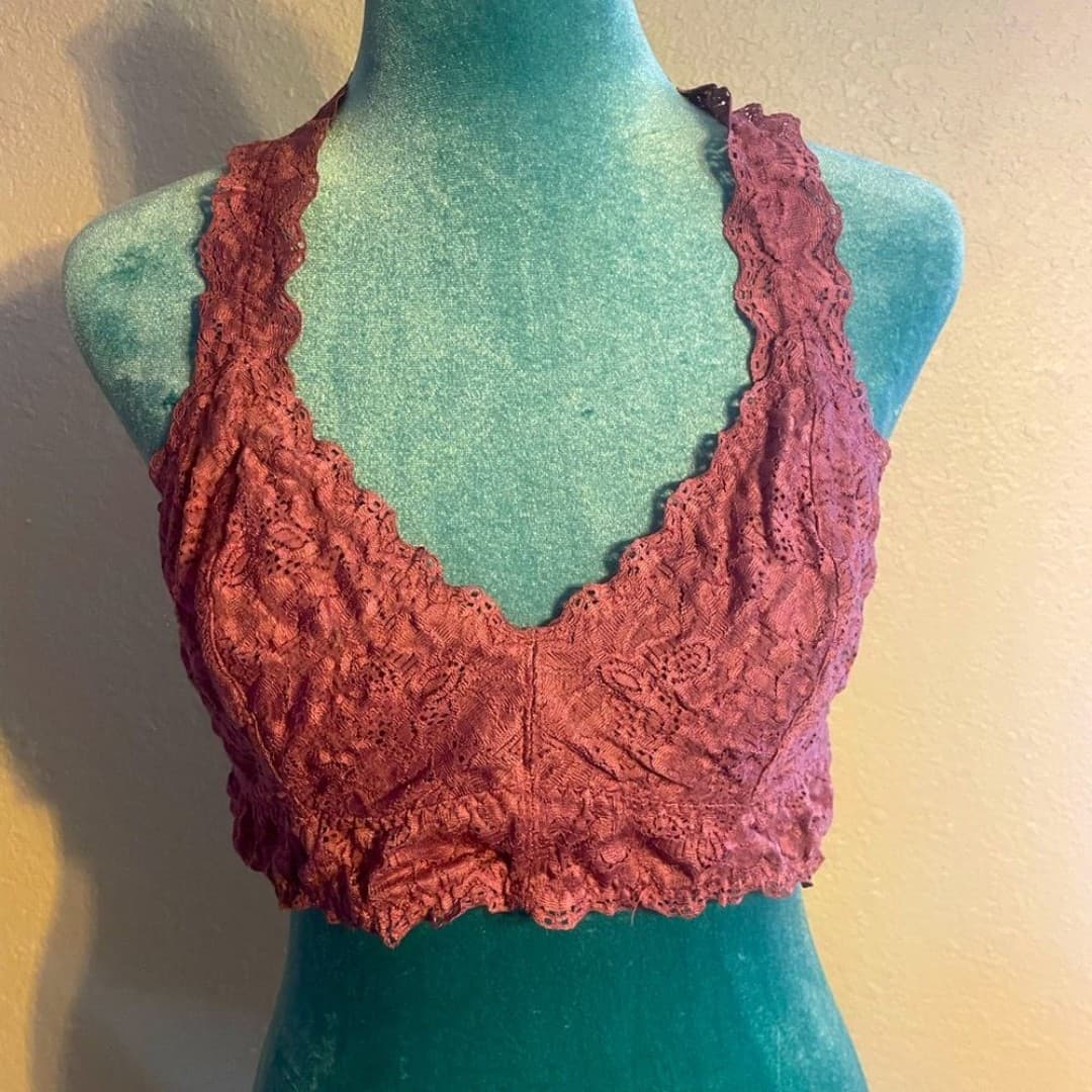 Felina: pink lace bralette - Image 1