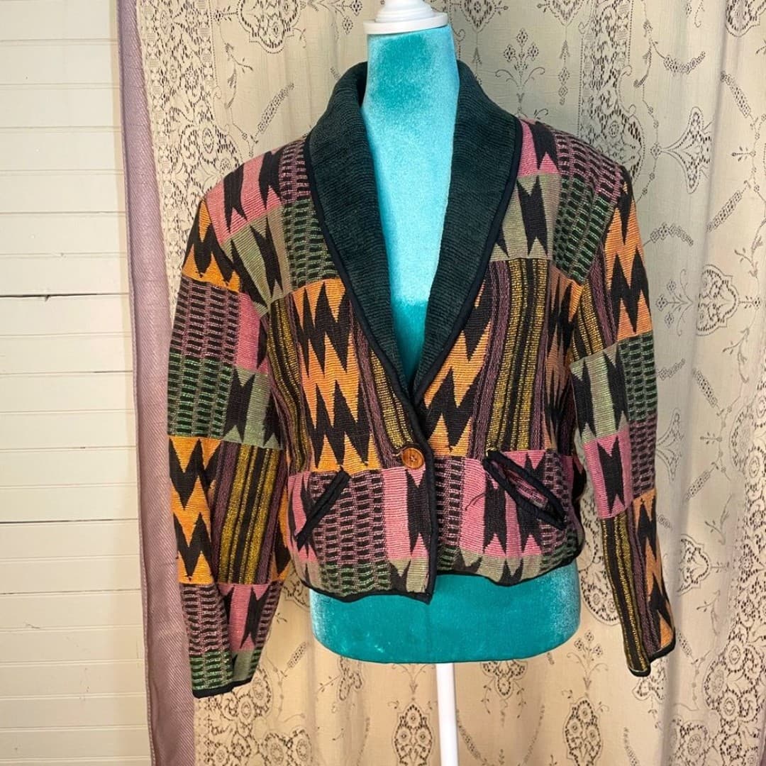 Shaver lake: vintage cropped jacket - Image 1