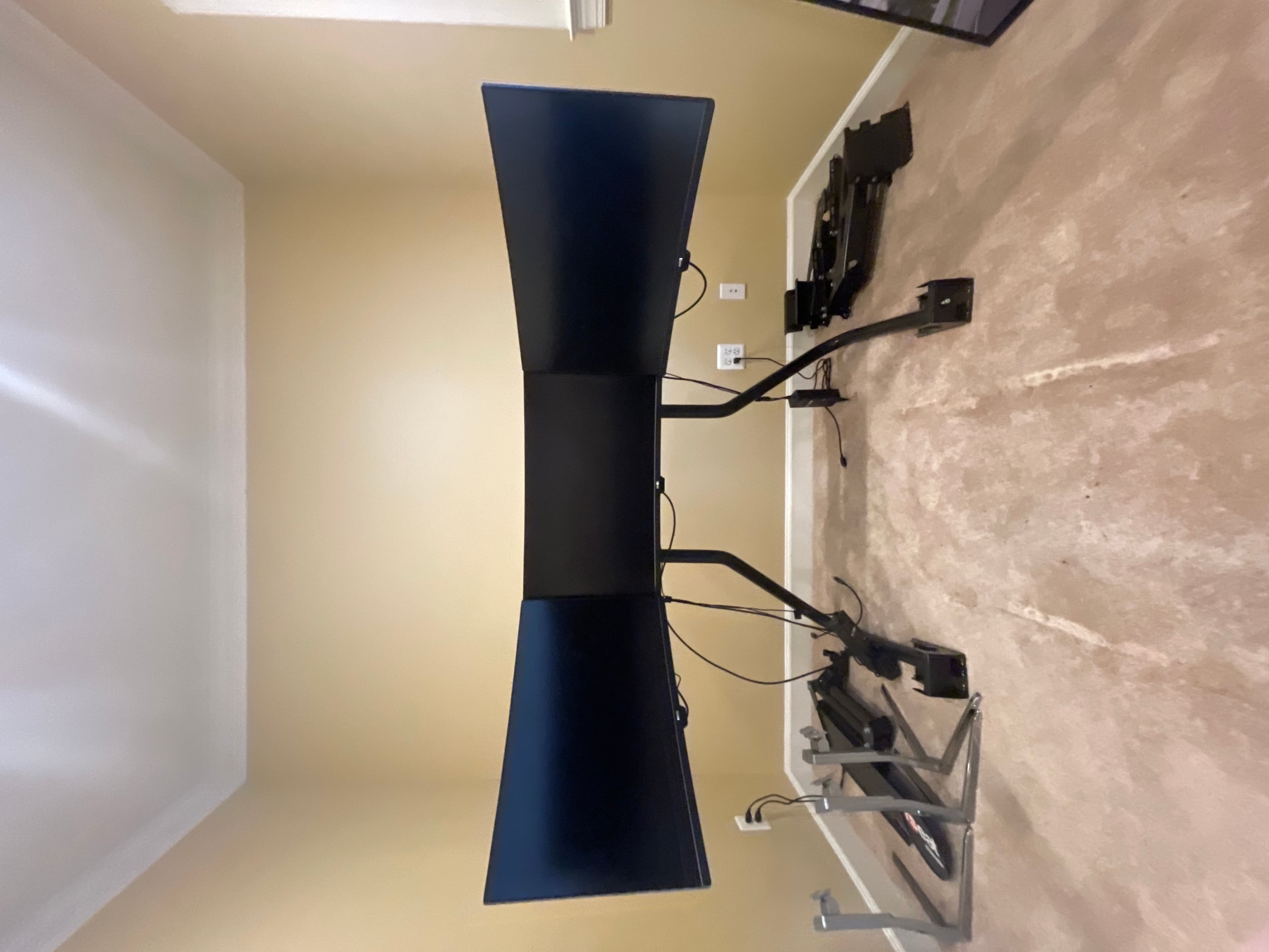 BenQ ex3203 Triple Curved Monitor with Stand - Image 1