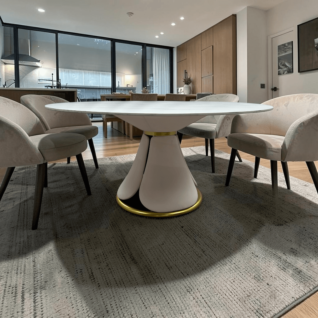 Everly Quinn Pedestal Round Dining Table - Image 1