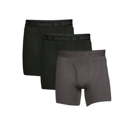 SMALL Reebok Men's Tech Comfort Sport Soft Boxer Brief, 3-Pack S - Image 1