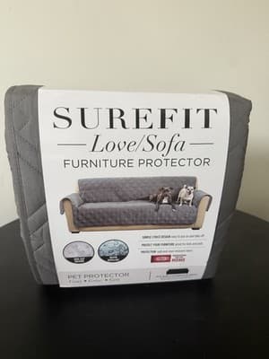 Surefirt Sofa / Love Seat Waterproof Pet Protector For Couch • Gray - Image 1
