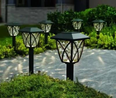 Home Decorators Solar Black LED Path Light 10 Lumens (6-Pack) (P3100-01-06) - Image 1