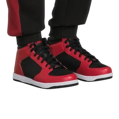 FUBU Men's Heritage Basketball High-Top Sneakers Red / Black • Pick Your Size - Image 1